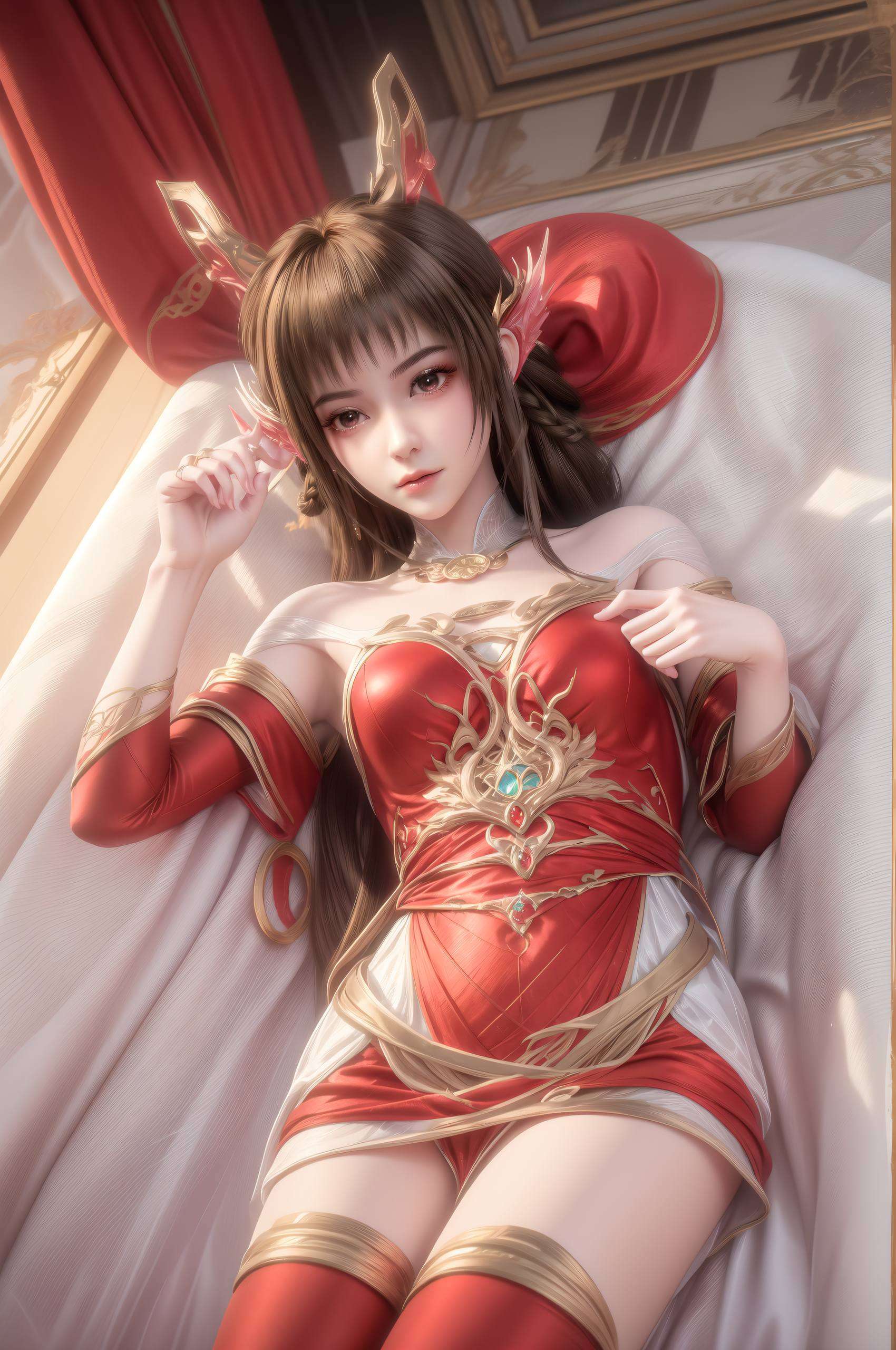 仿佛是天地间最完美的画卷她的身影如梦似幻