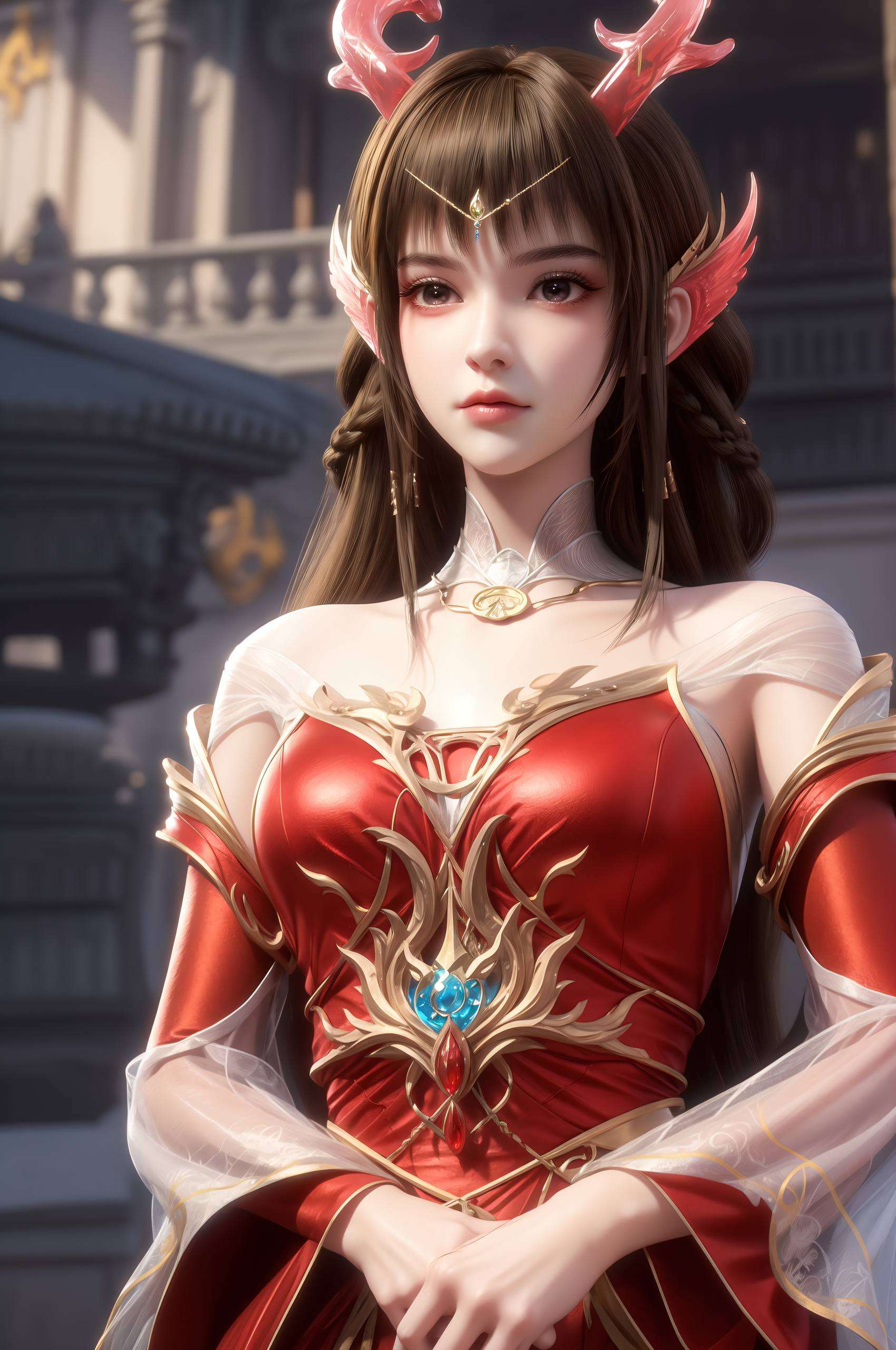 国漫中的绝世女神她的美貌如云端仙子