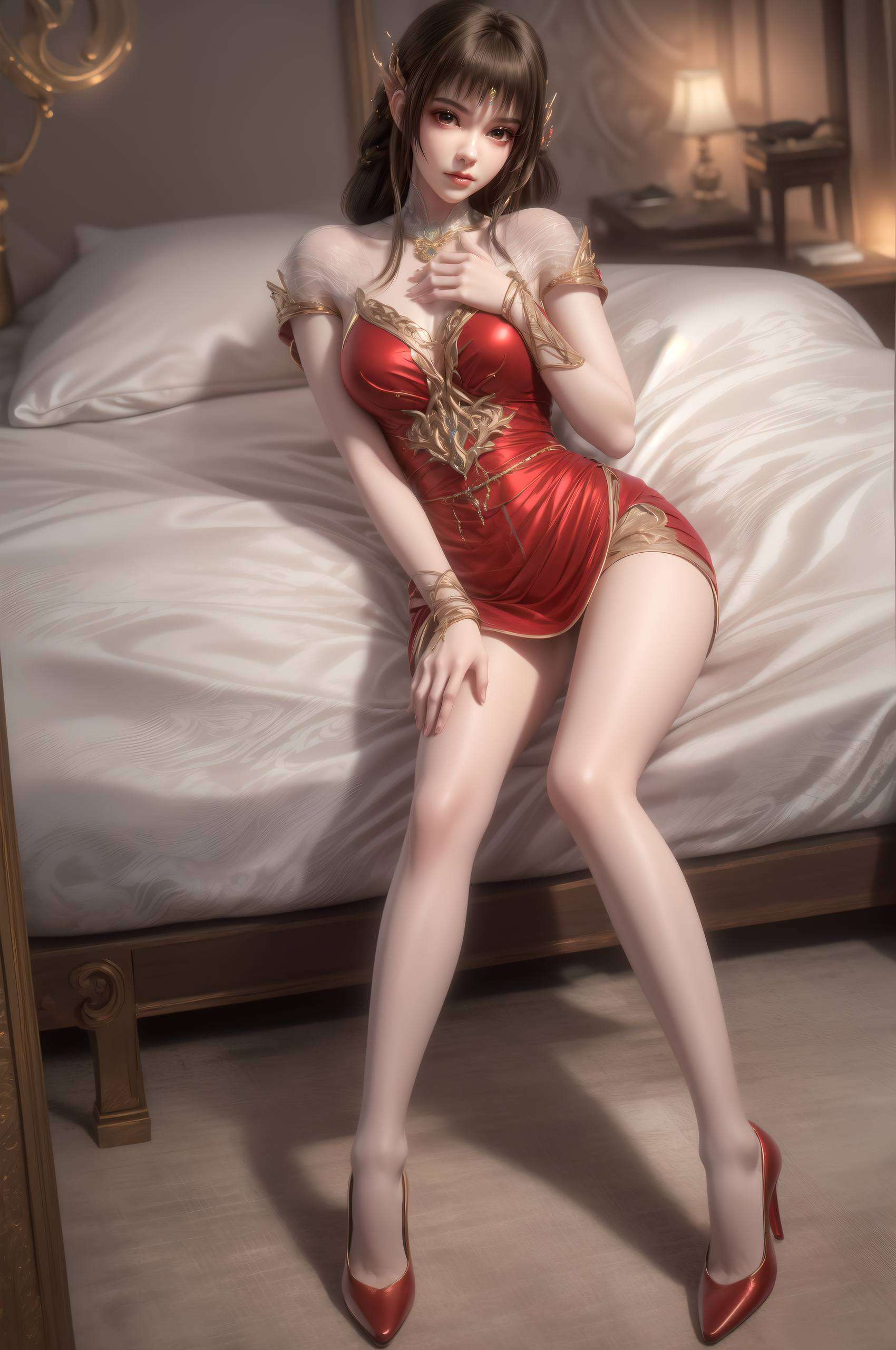 身着泳装比基尼这位国漫中的玄幻女神