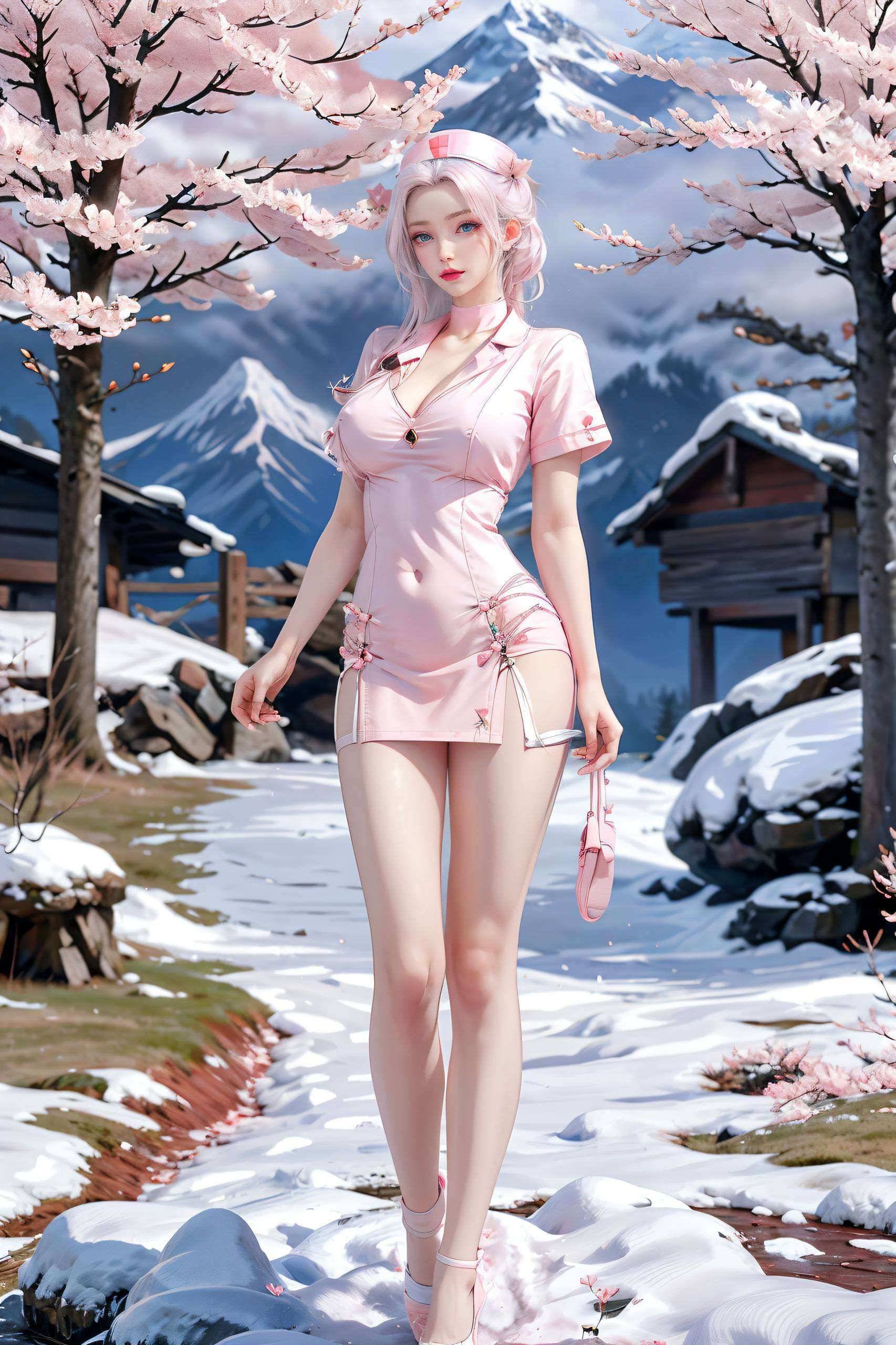 韩月如同一轮清冷的明月成为ins风中的绝美风景
