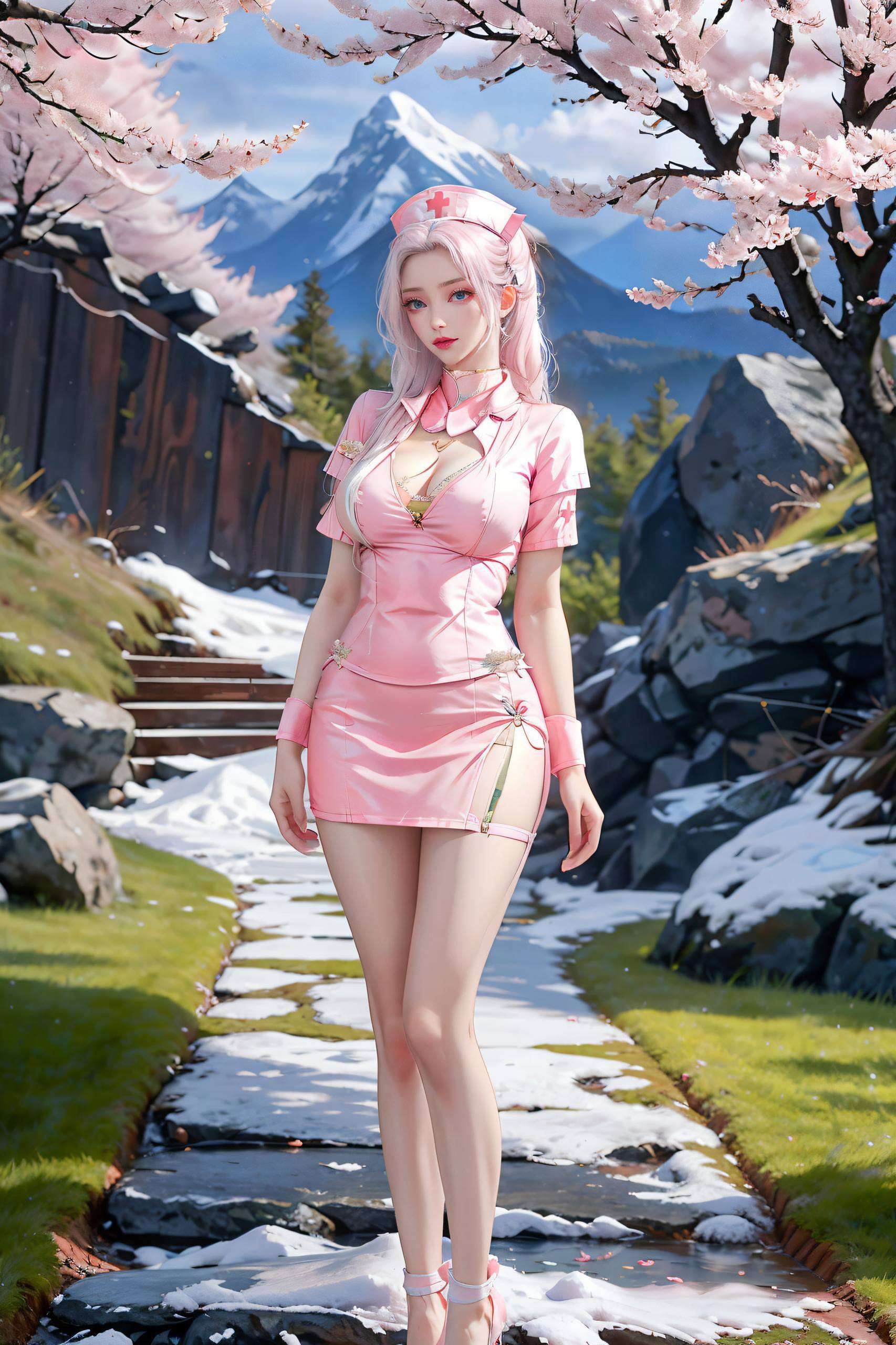 韩月在壁纸上同样光彩夺目