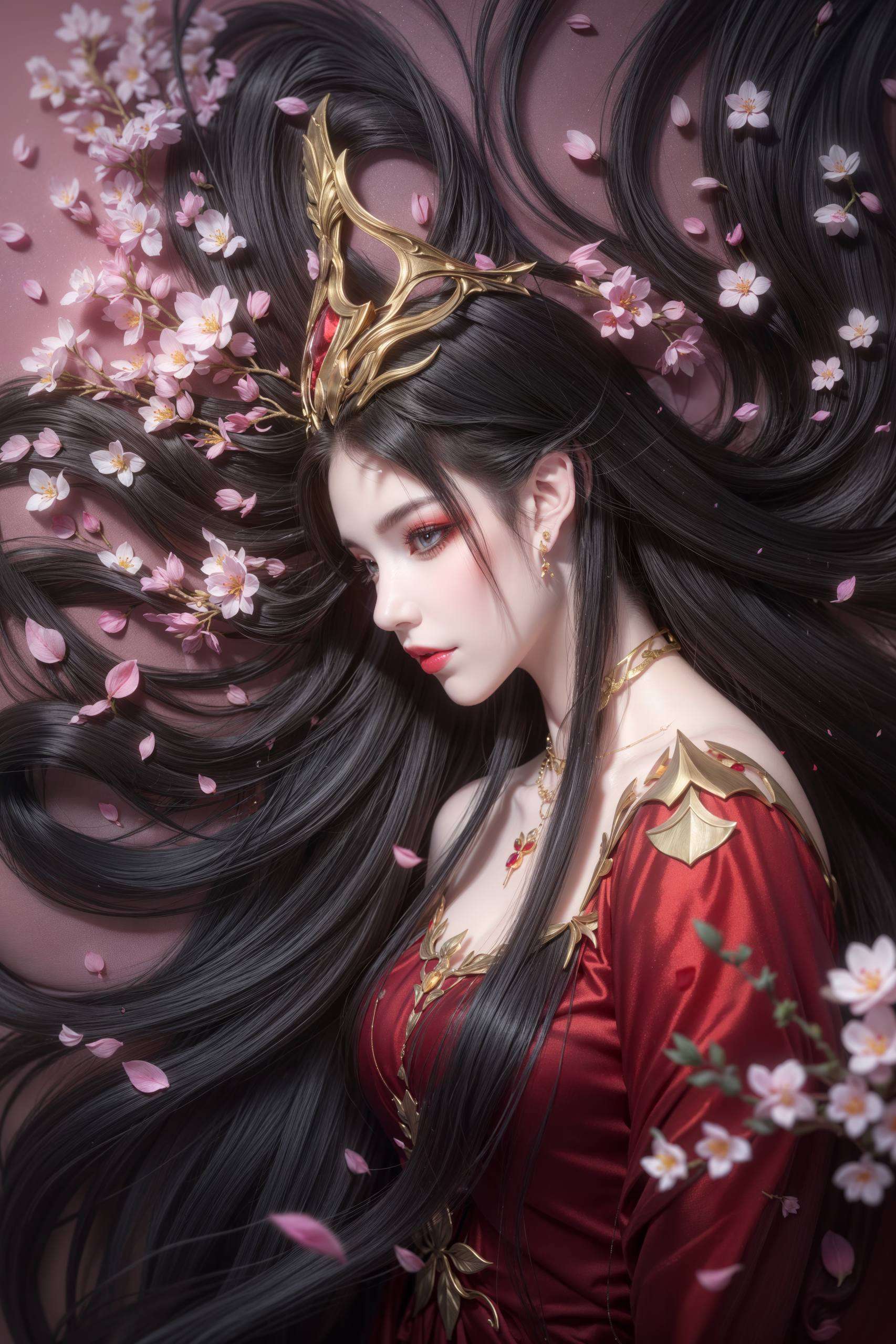 成为了无数人心中的国漫女神都在这一张壁纸中得到了完美的展现