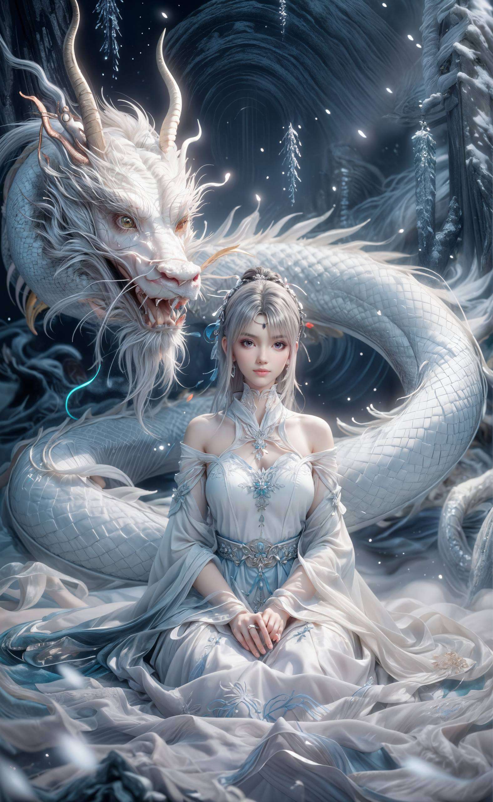 还是二次元风格的插画都能看到小医仙那温柔而坚定的眼神