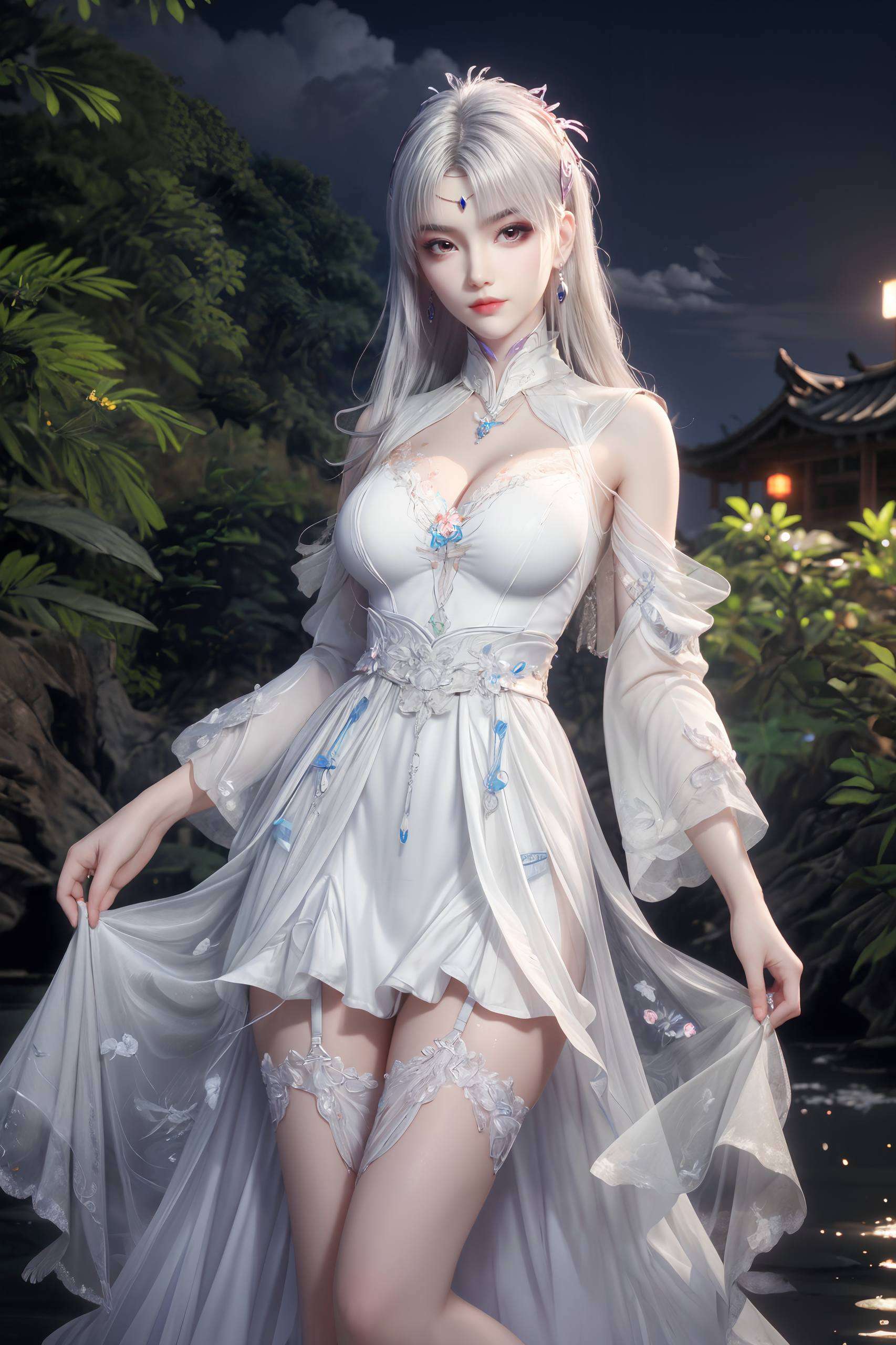 每一次的微笑都仿佛在诉说着命运的无常与坚韧她的美丽