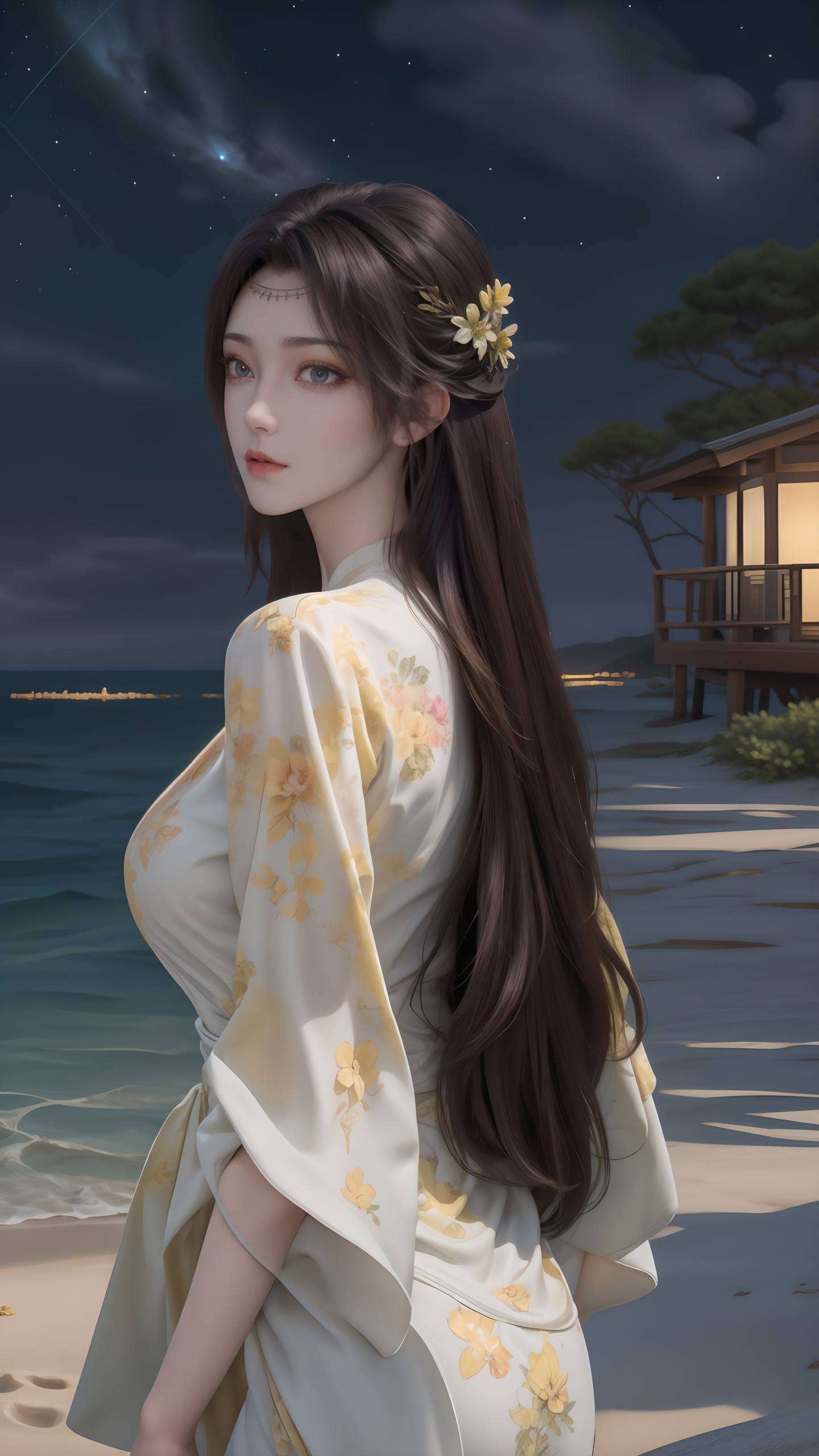 让你的屏幕也沉浸在这国漫女神的魅力之中吧！嘿