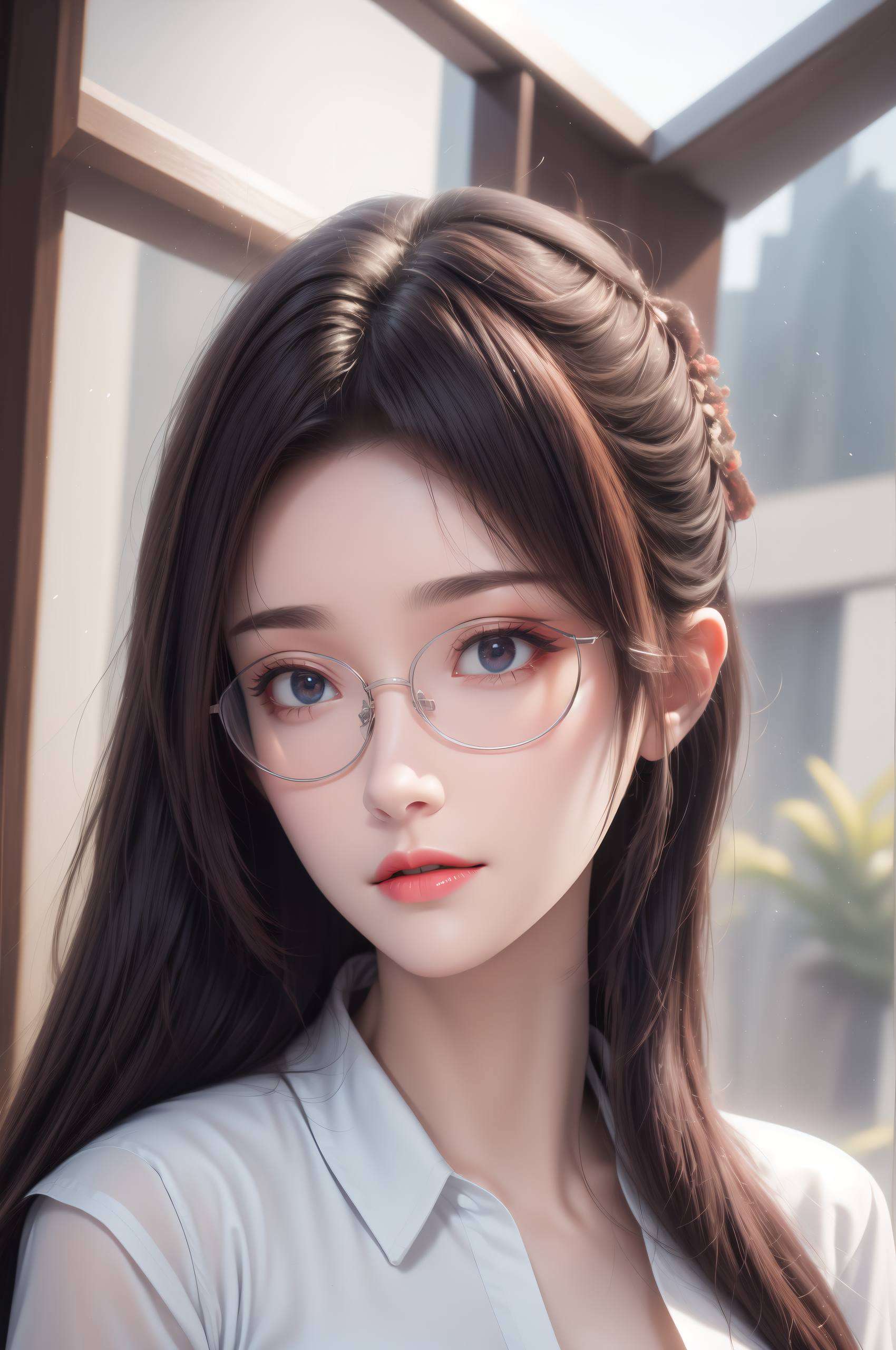 云韵如仙子般翩然而立长发如瀑布般流淌