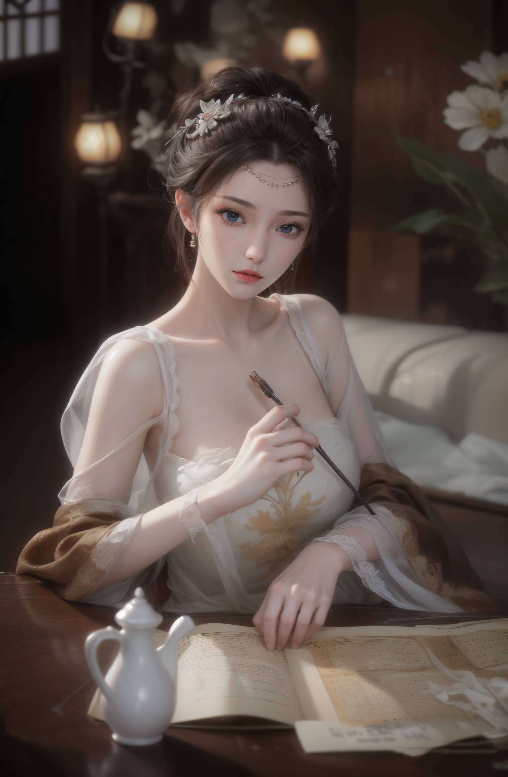 让人沉醉其中云韵女神以她那绝美的容颜和飘逸的身姿