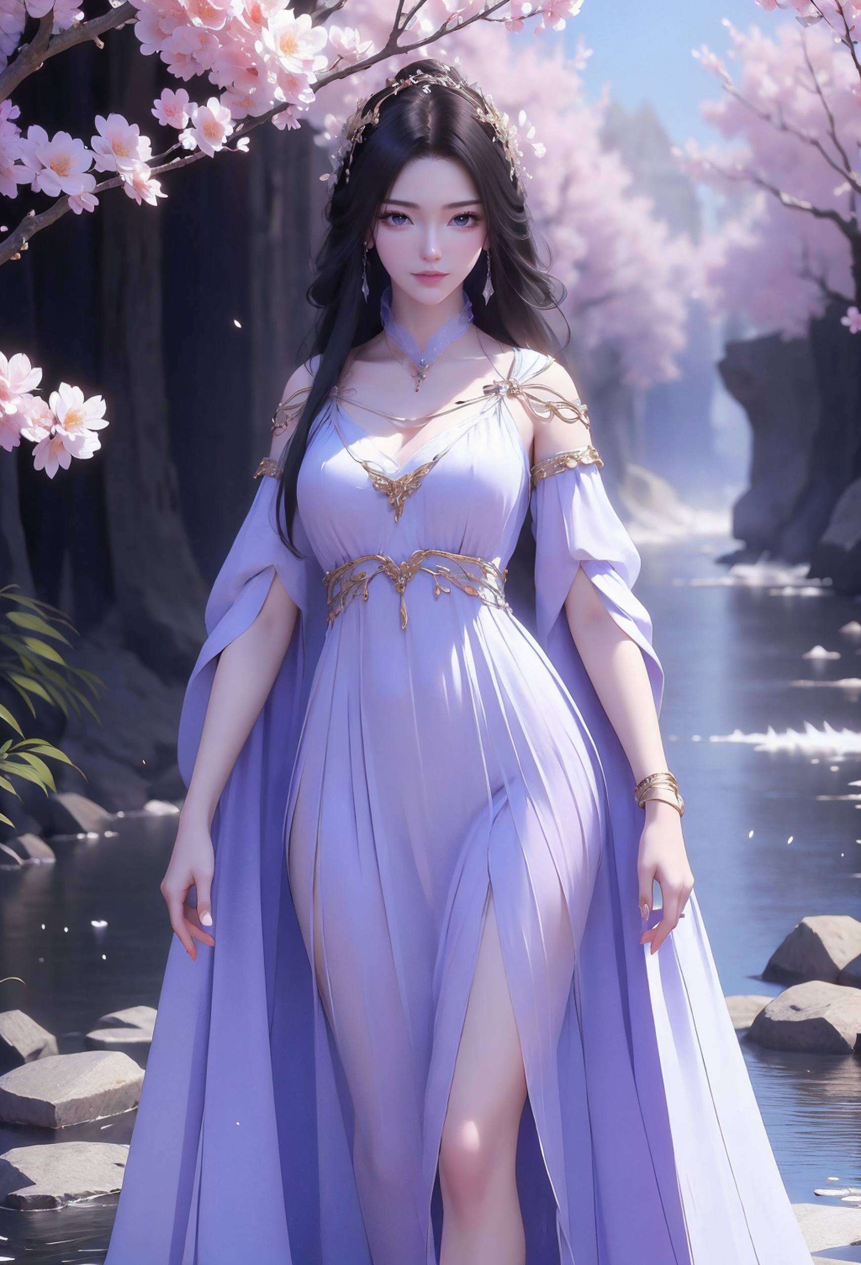 每次解锁手机都能看到这位玄幻世界的美女适合各种手机屏幕