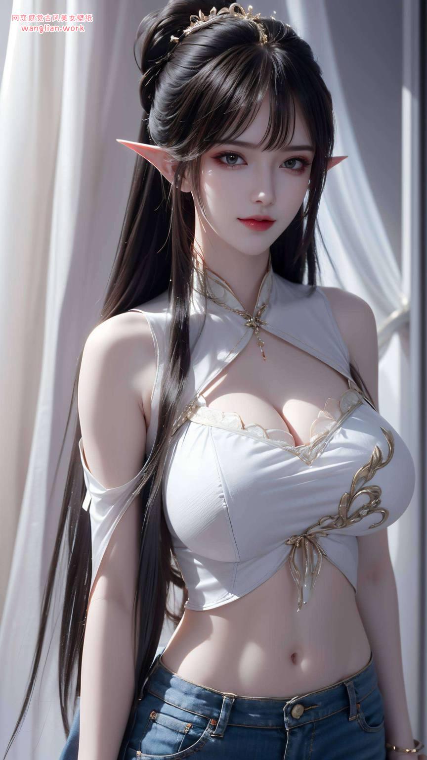 以流畅的线条描绘出她的飘逸与灵动这款专为Win10设计的艺术壁纸