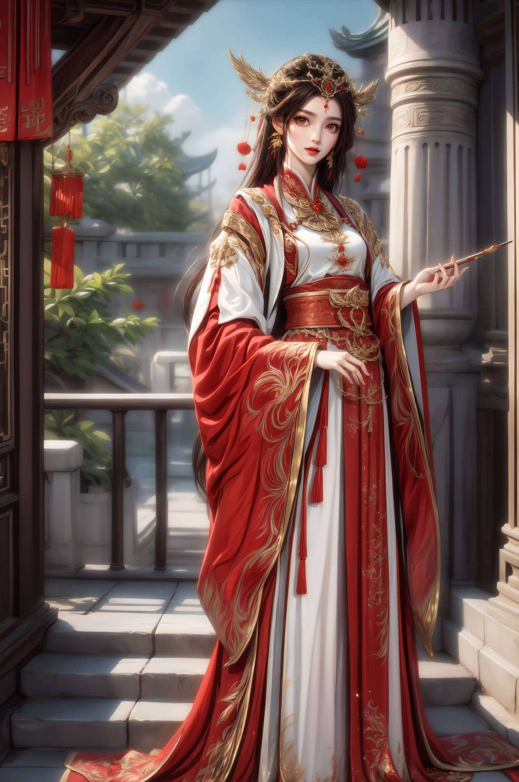 探索国漫之美遇见高清AI人物特写——火灵儿