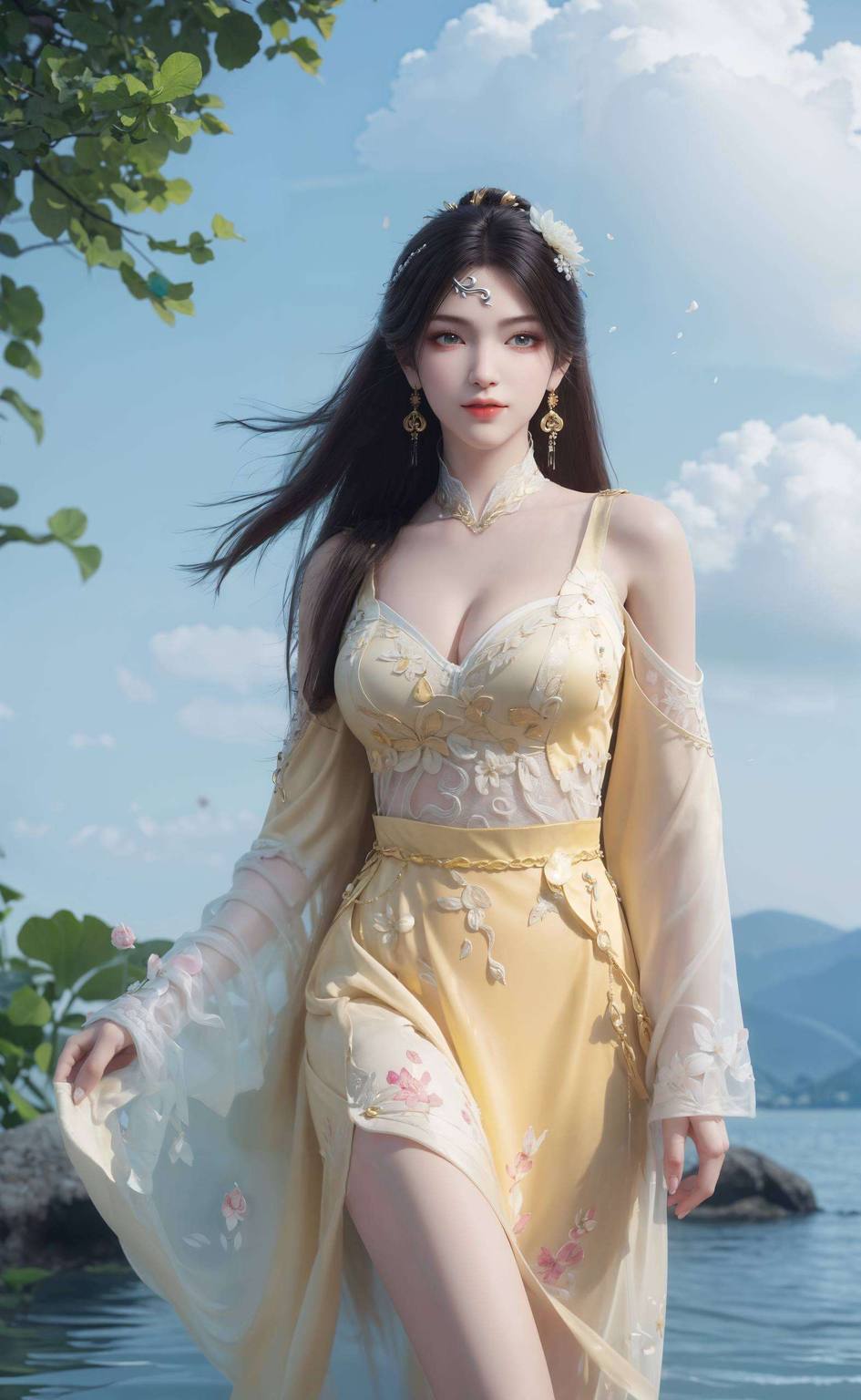 鲜艳色彩彰显个性魅力国漫美女的魅力瞬间定格
