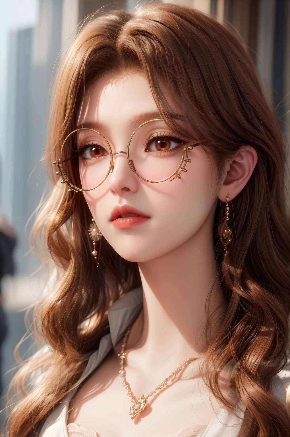 1080p的超养眼艺术壁纸全屏AI绘画动作素材