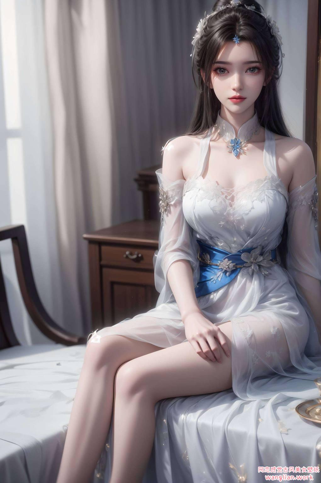 以神漫中的李慕婉为灵感细腻描绘出她的灵动身姿
