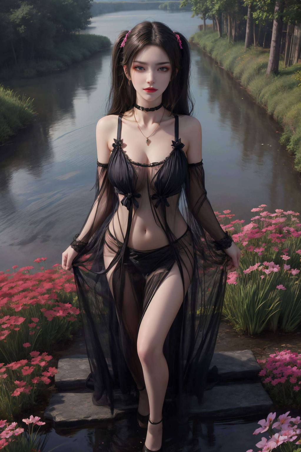 她那迷人的蛇发每一帧都是像素完美的视觉盛宴