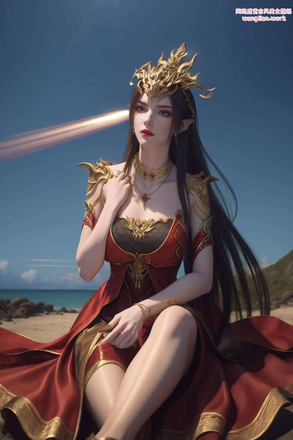 让蛇发女妖的深邃眼神成为你桌面上的视觉焦点带你探索奇幻的国漫世界