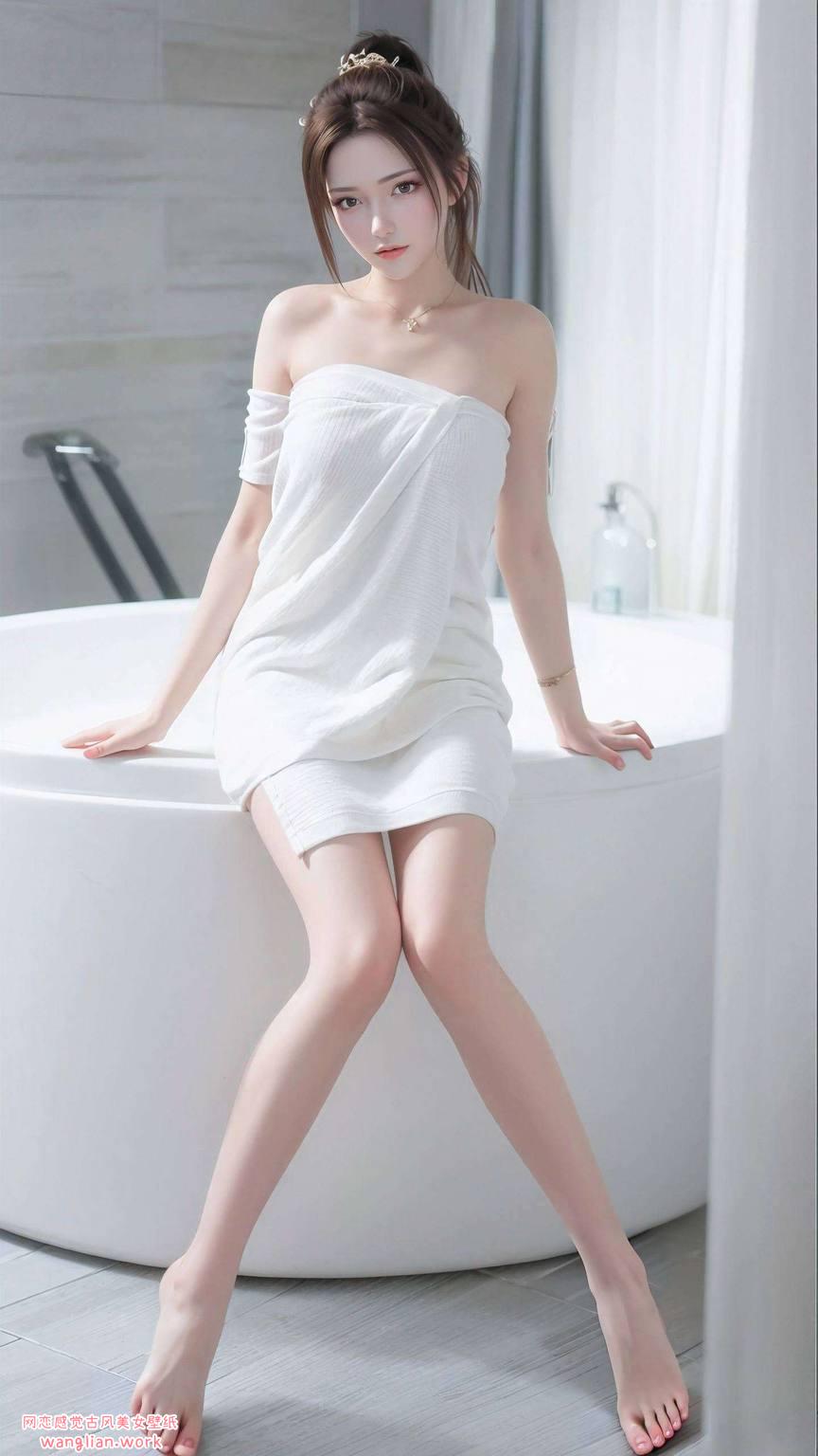 这款超清晰油画风格的平板桌面图片以壁纸美女纳兰嫣然为主题