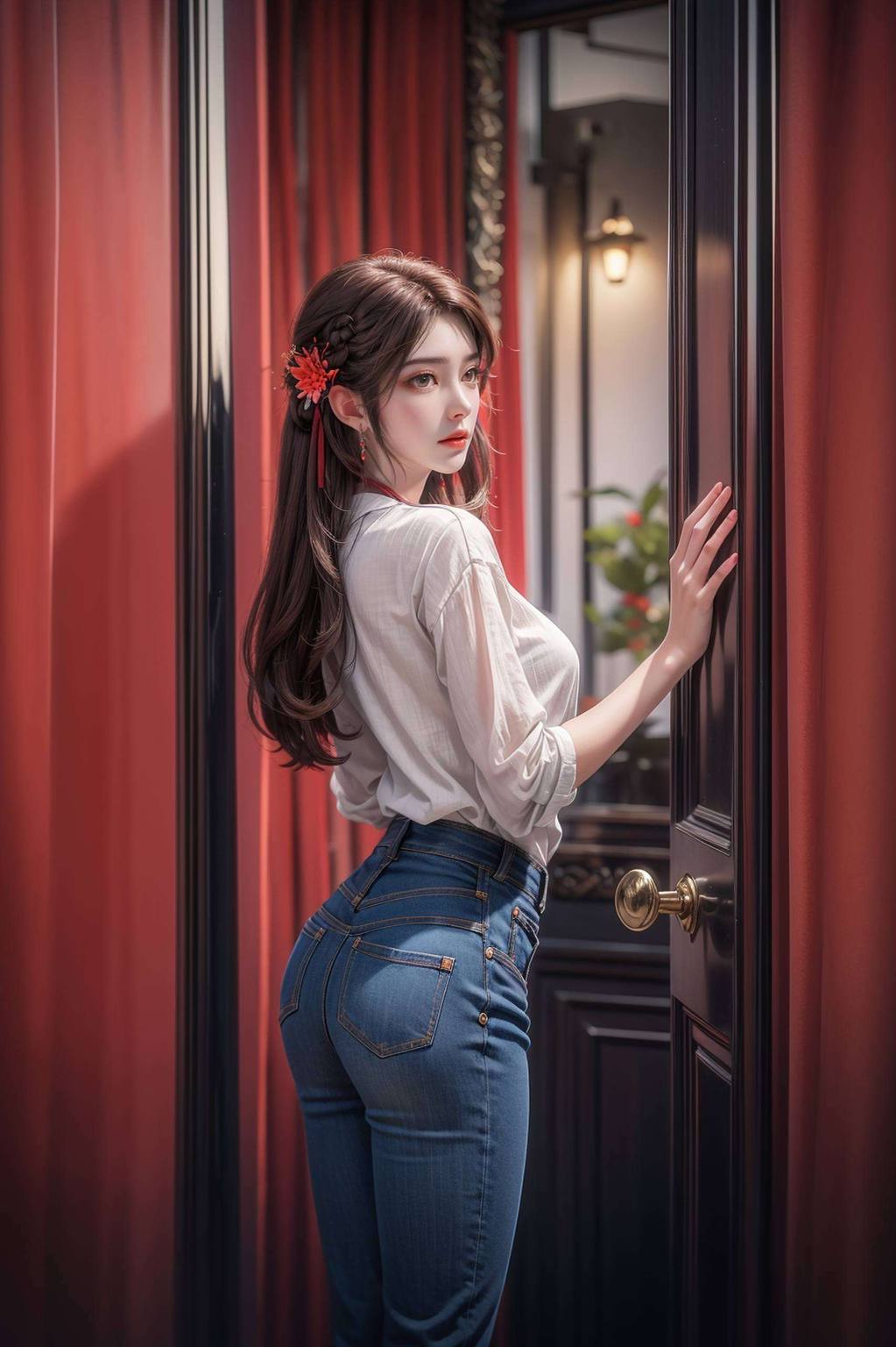 为你的桌面增添一抹清新的绿意与古典韵味以国漫美女小医仙为主角