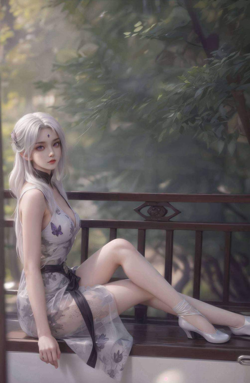 将她的灵动身姿与国漫的独特韵味完美融合为你的桌面带来一抹仙气与活力