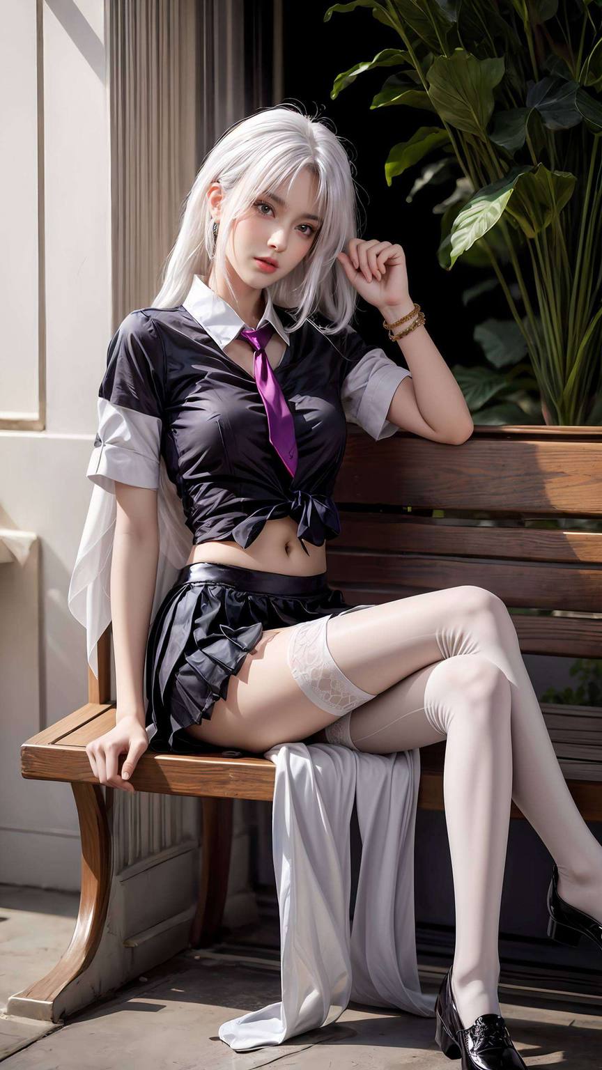 这款AI绘画的角色体态素材真是太棒了！这款小医仙壁纸国漫美女的风采尽收眼底