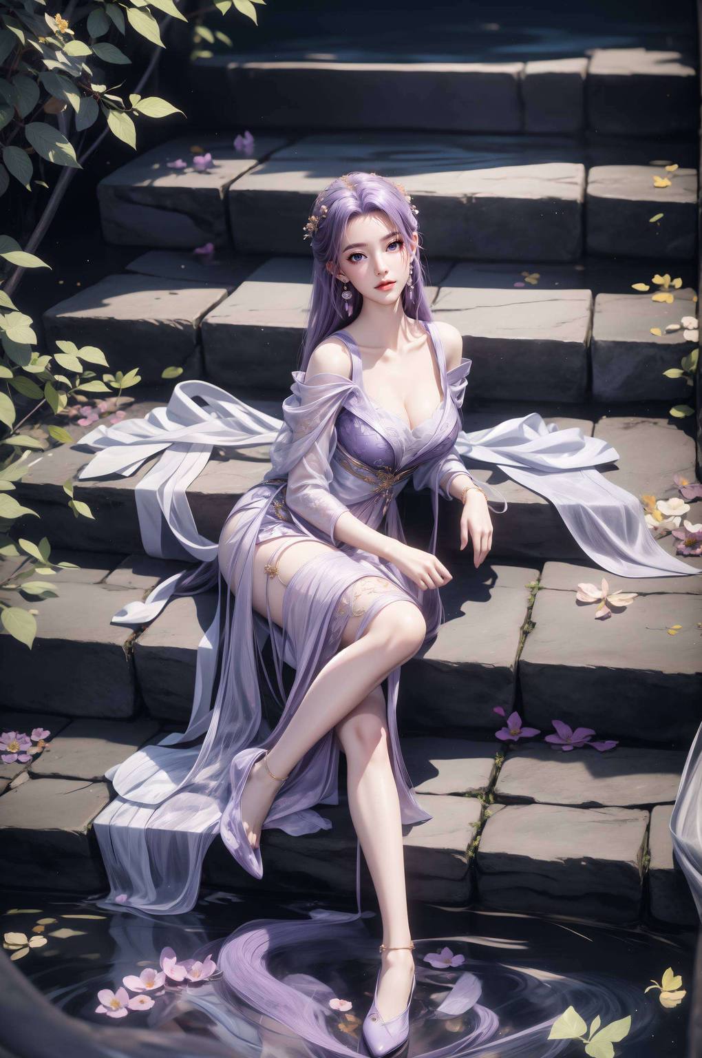 云霄的最新力作！国漫美女几何平板宽屏壁纸高清图文让你沉浸于梦幻般的动漫世界
