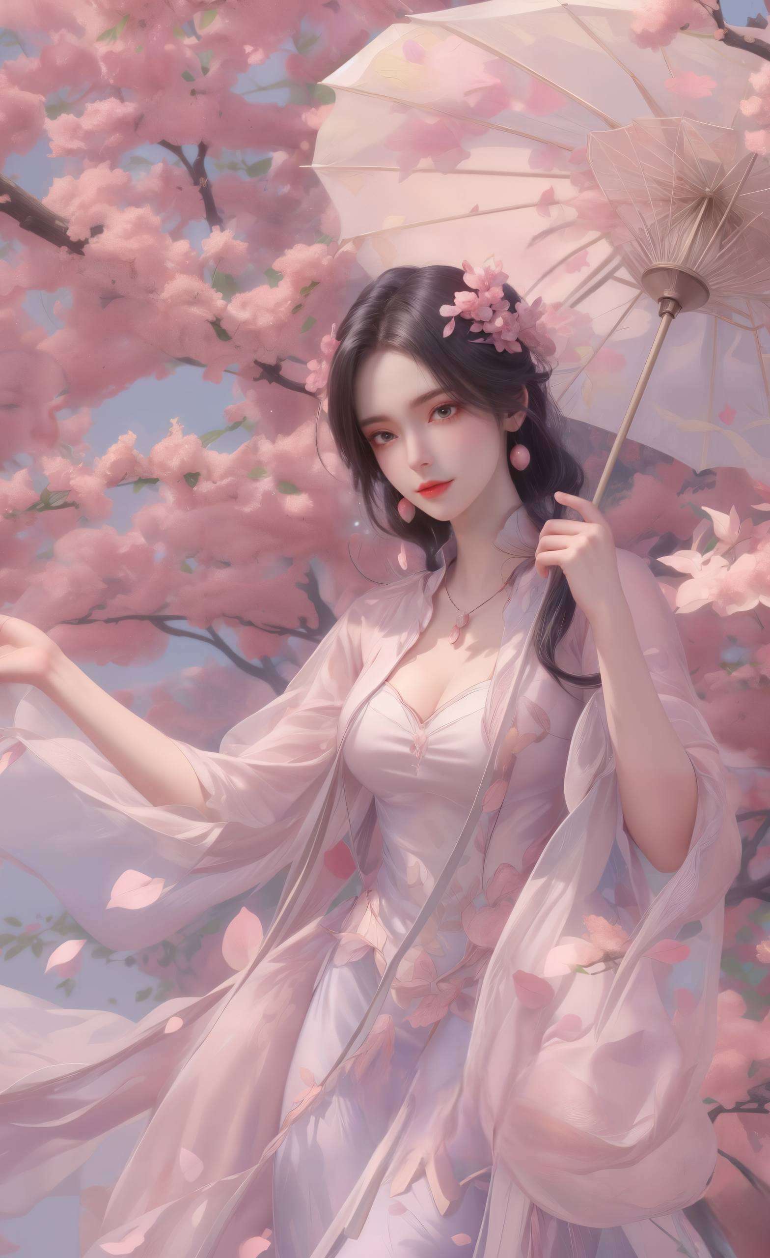 这可是国漫女神中的瑰宝啊！她的体态优雅无论是作为平板艺术壁纸