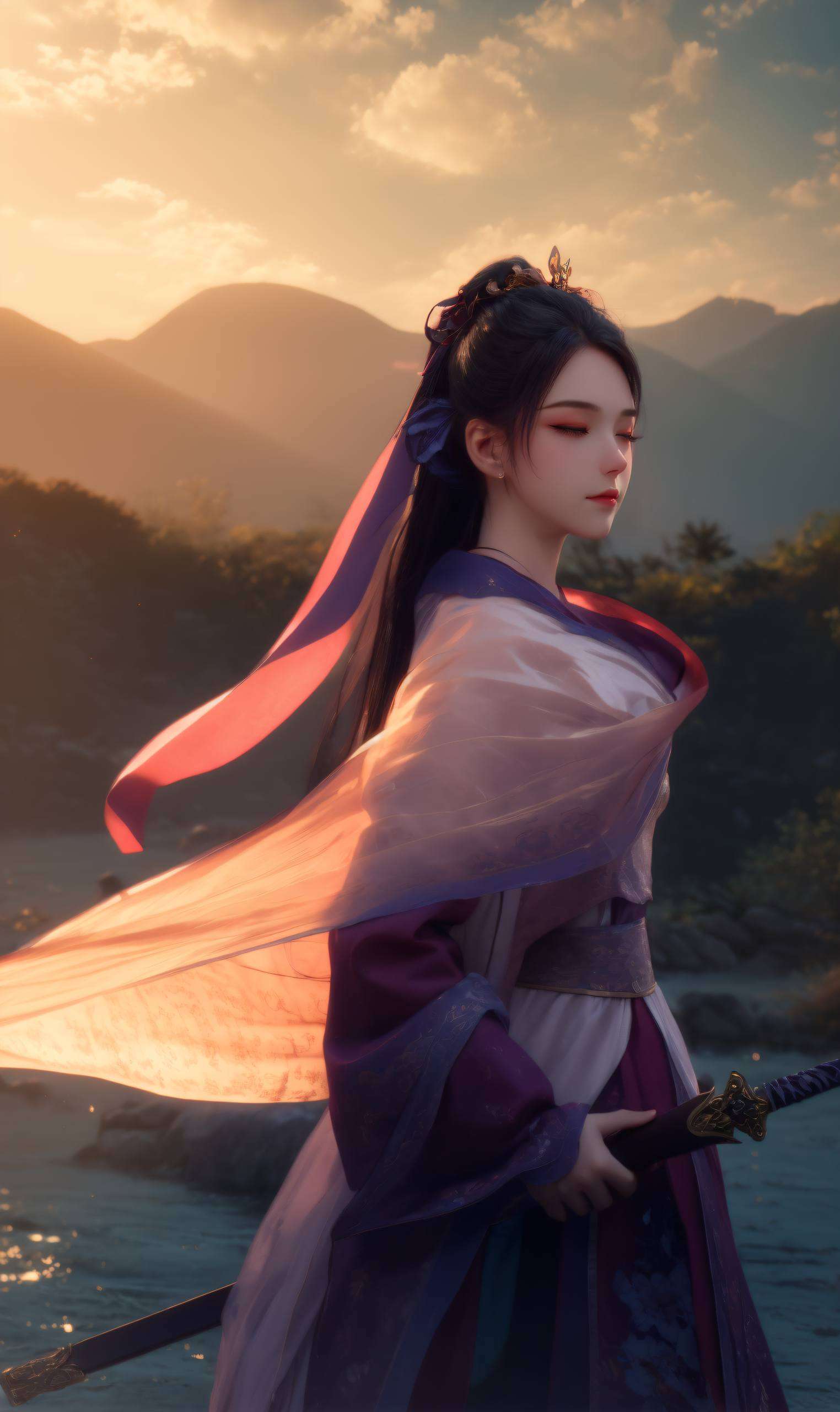 如梨花带雨尽显其风华绝代