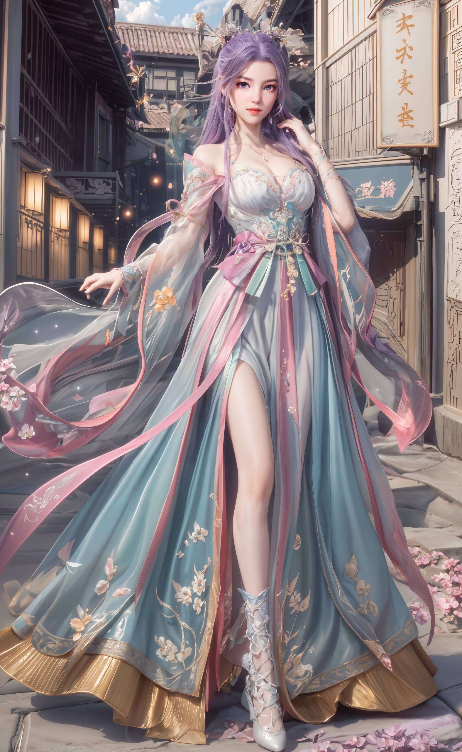 配上国漫女神的绝美身姿无论是动漫迷还是壁纸控