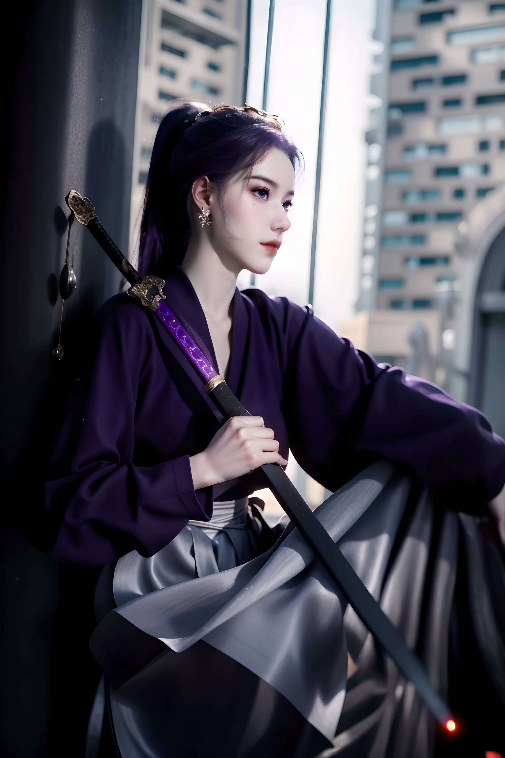 二人相依国漫女神