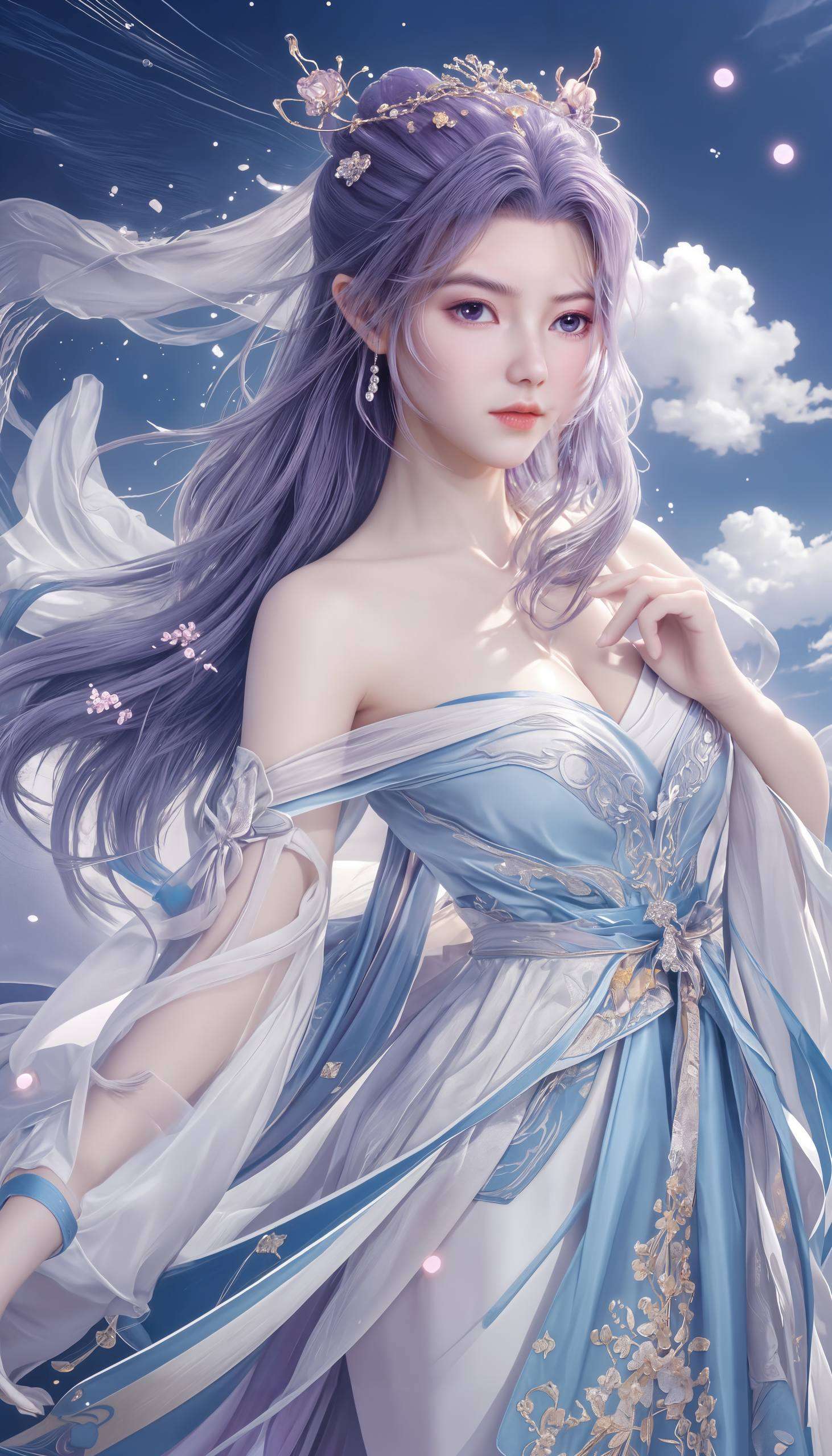 师兄与云霄的婚礼如梦似幻一袭古风长裙