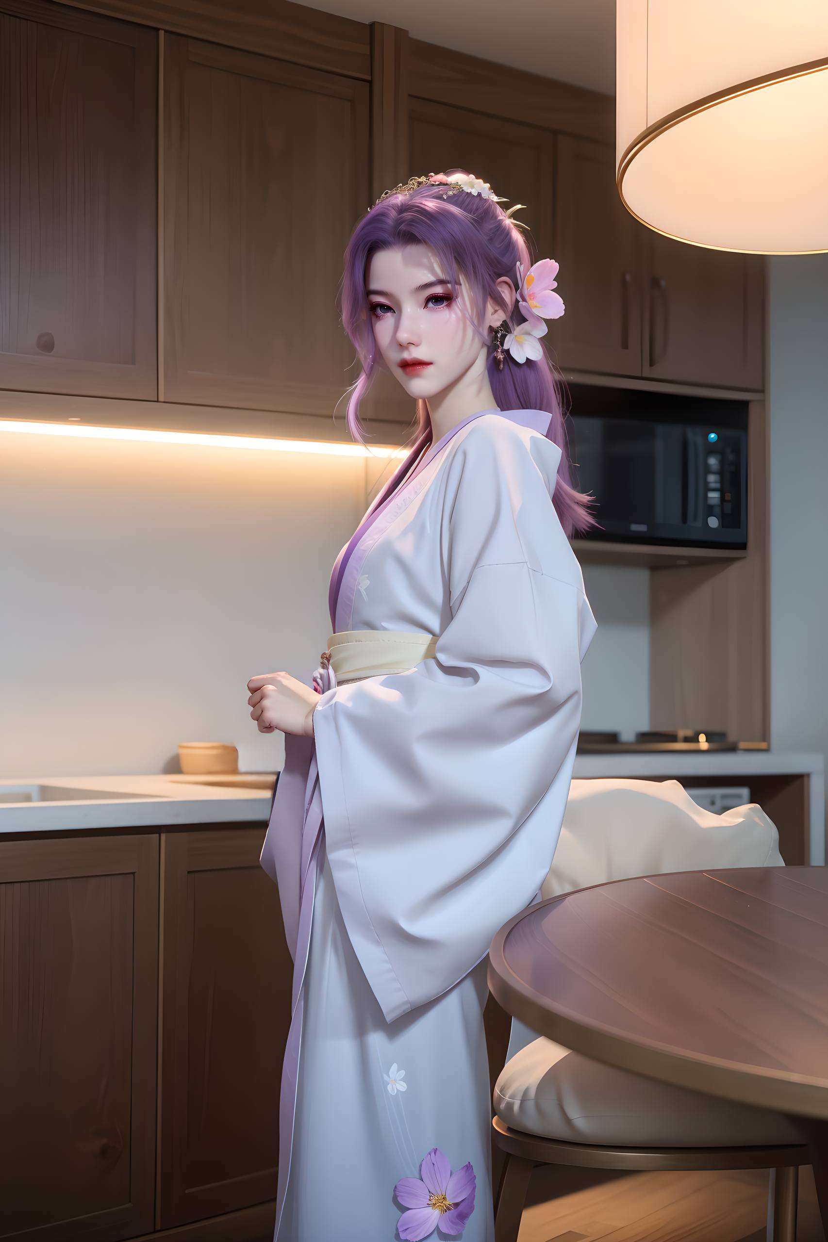 不仅剑术高超简直是二次元的视觉盛宴