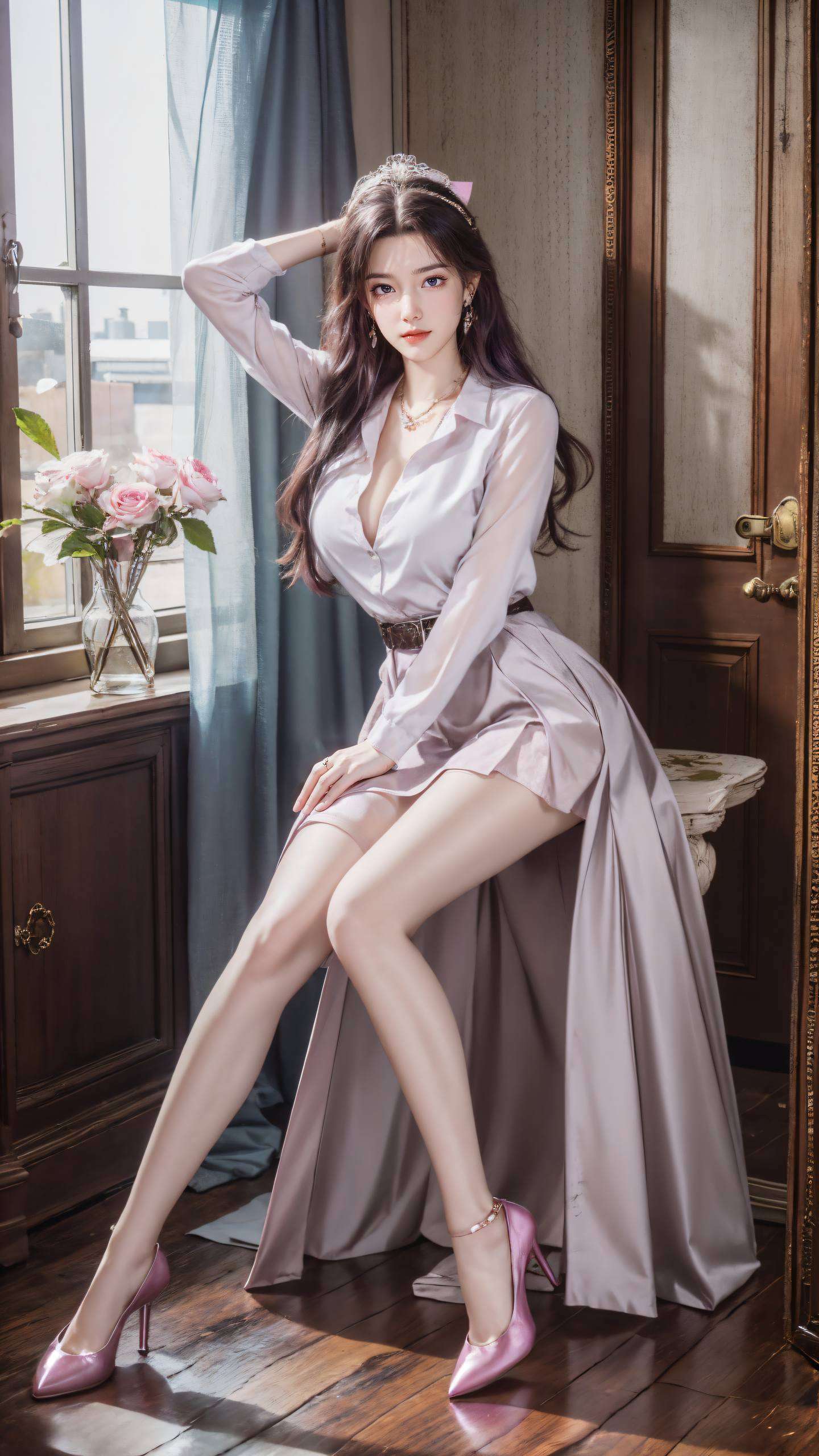还不赶紧换壁纸？”嘻嘻嘴角那一抹若有若无的笑意