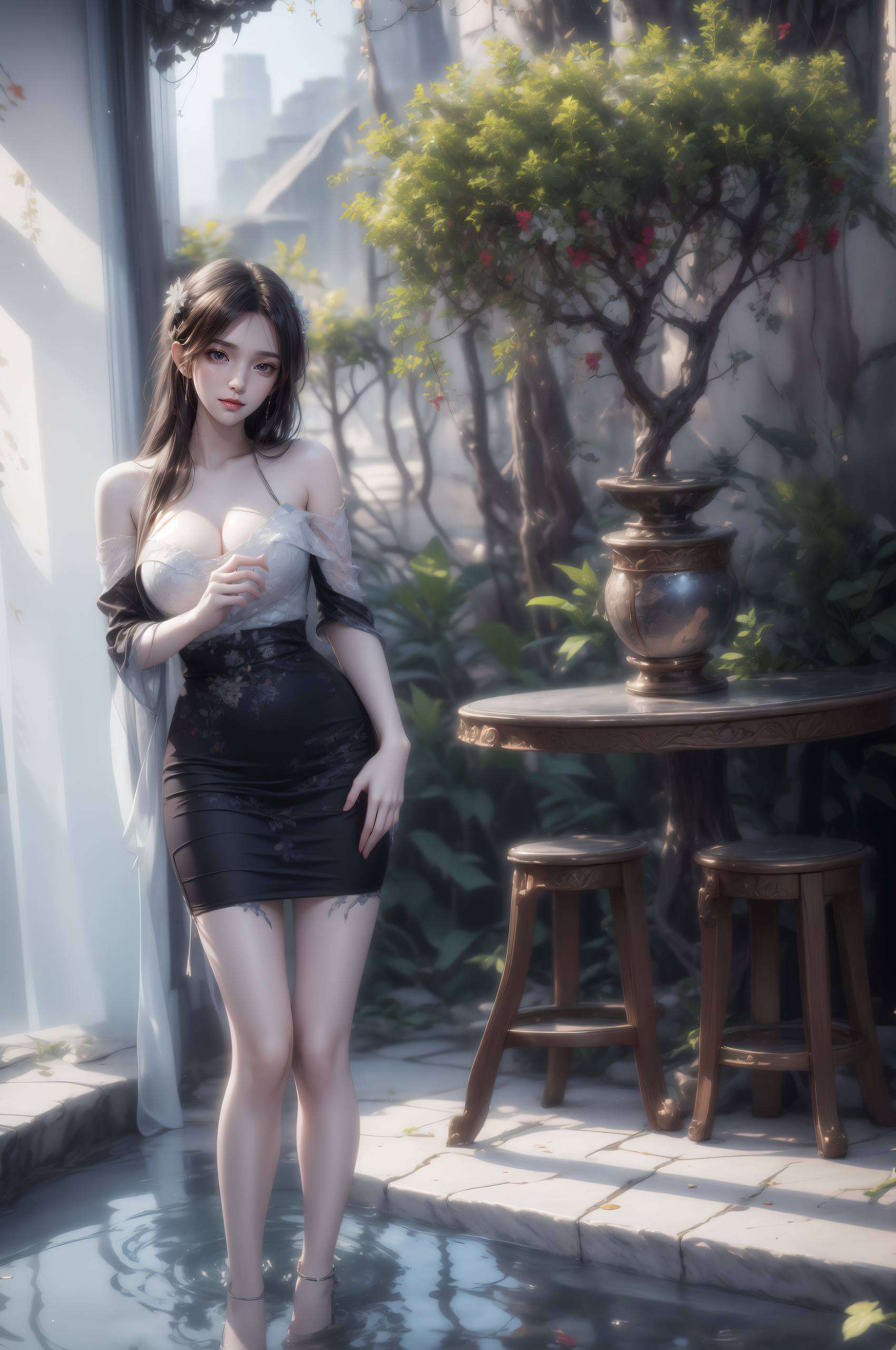 仿佛是从古风画卷中走出的仙子让人忍不住想要收藏