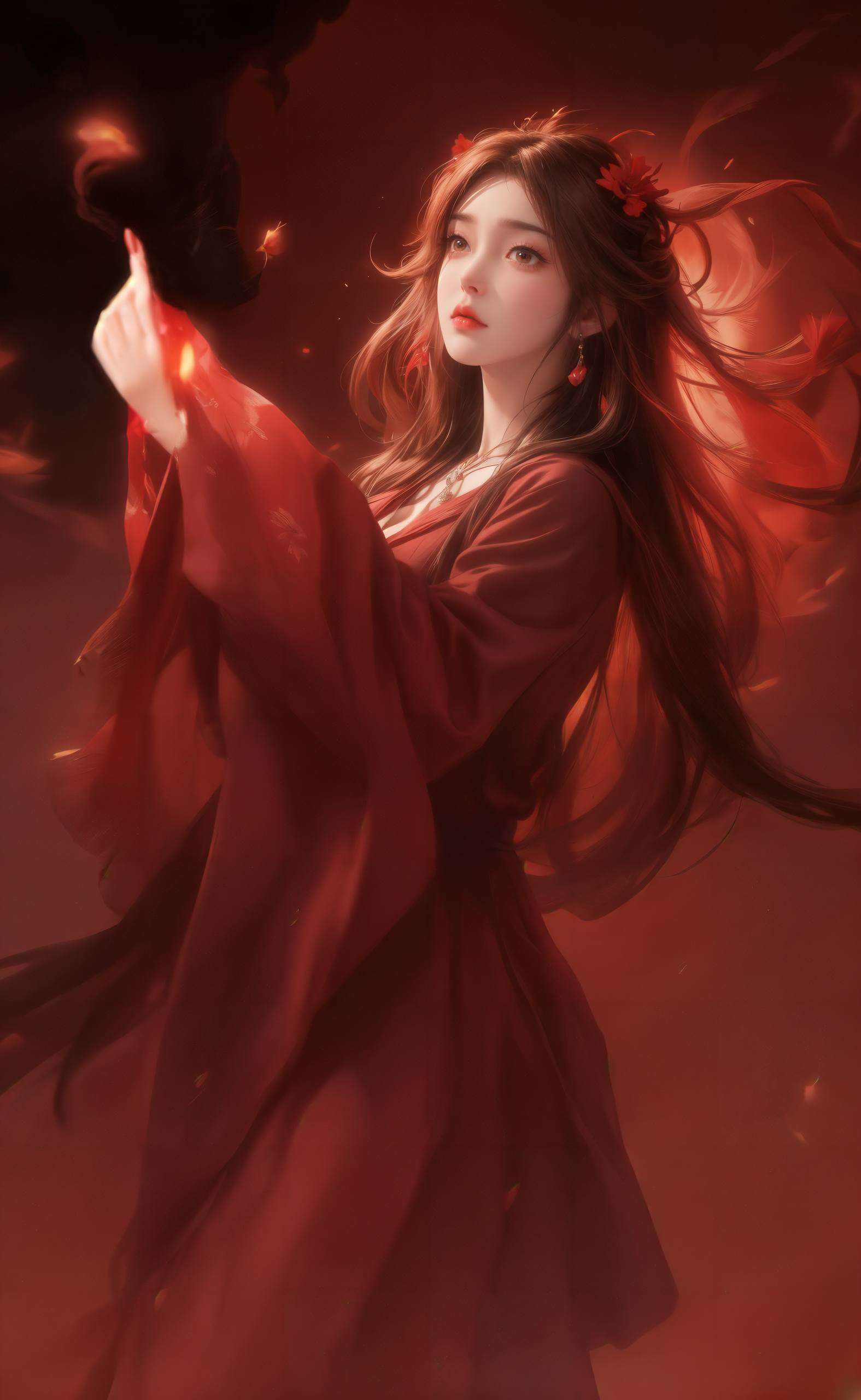 这位来自完美世界的国漫女神还自带玄幻光环！她的壁纸简直是平板界的颜值担当