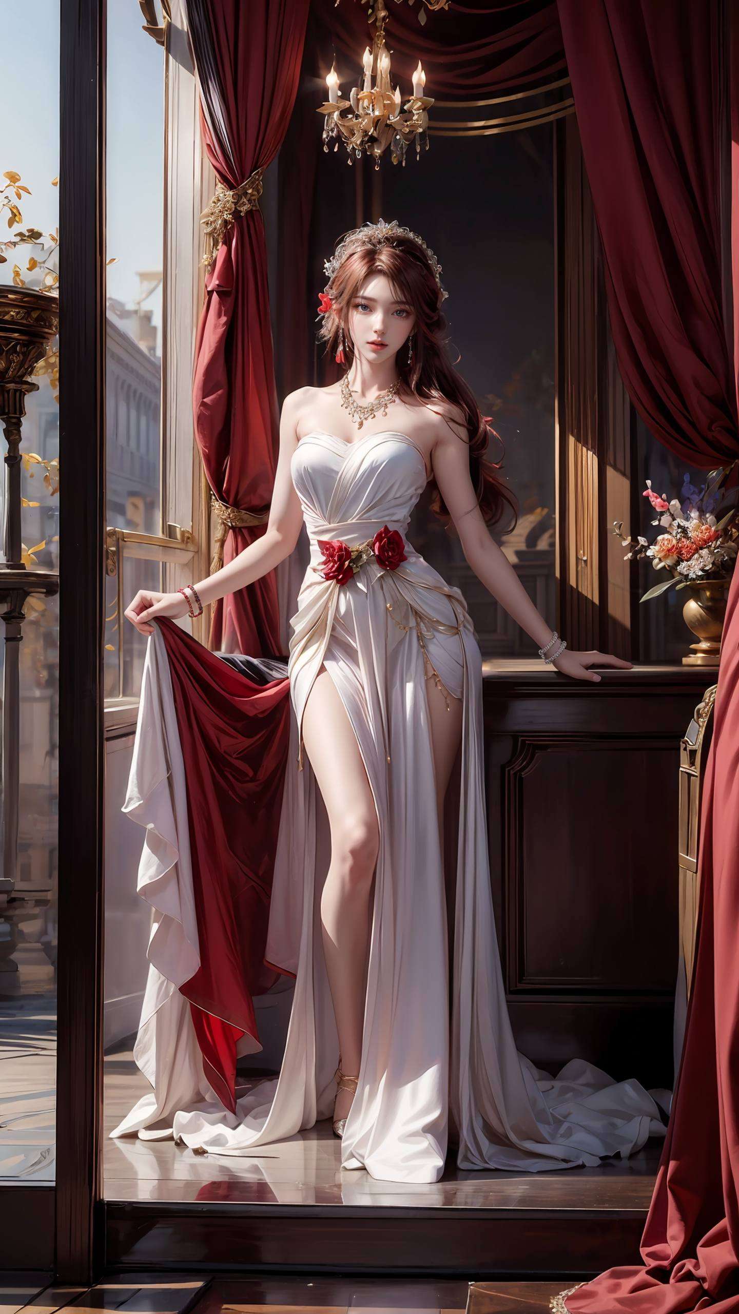 这样的美女壁纸你就是我们心中的完美女神！