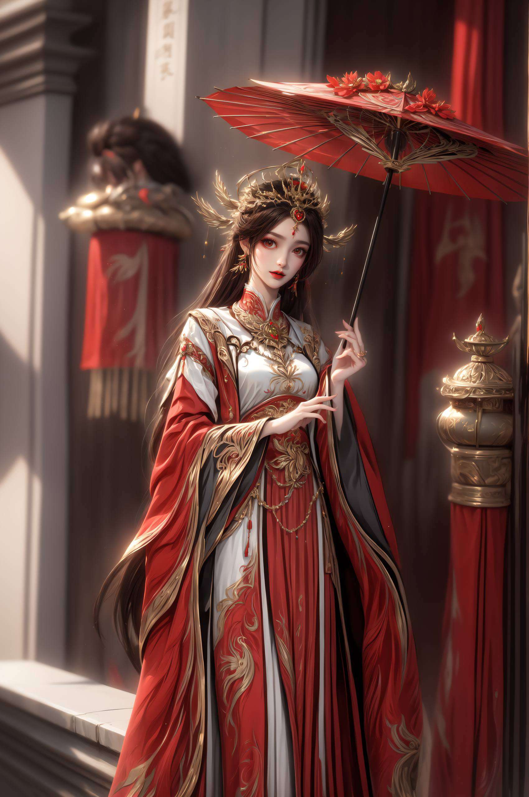 又带着成熟女性的魅力每一缕都仿佛在诉说着她的故事