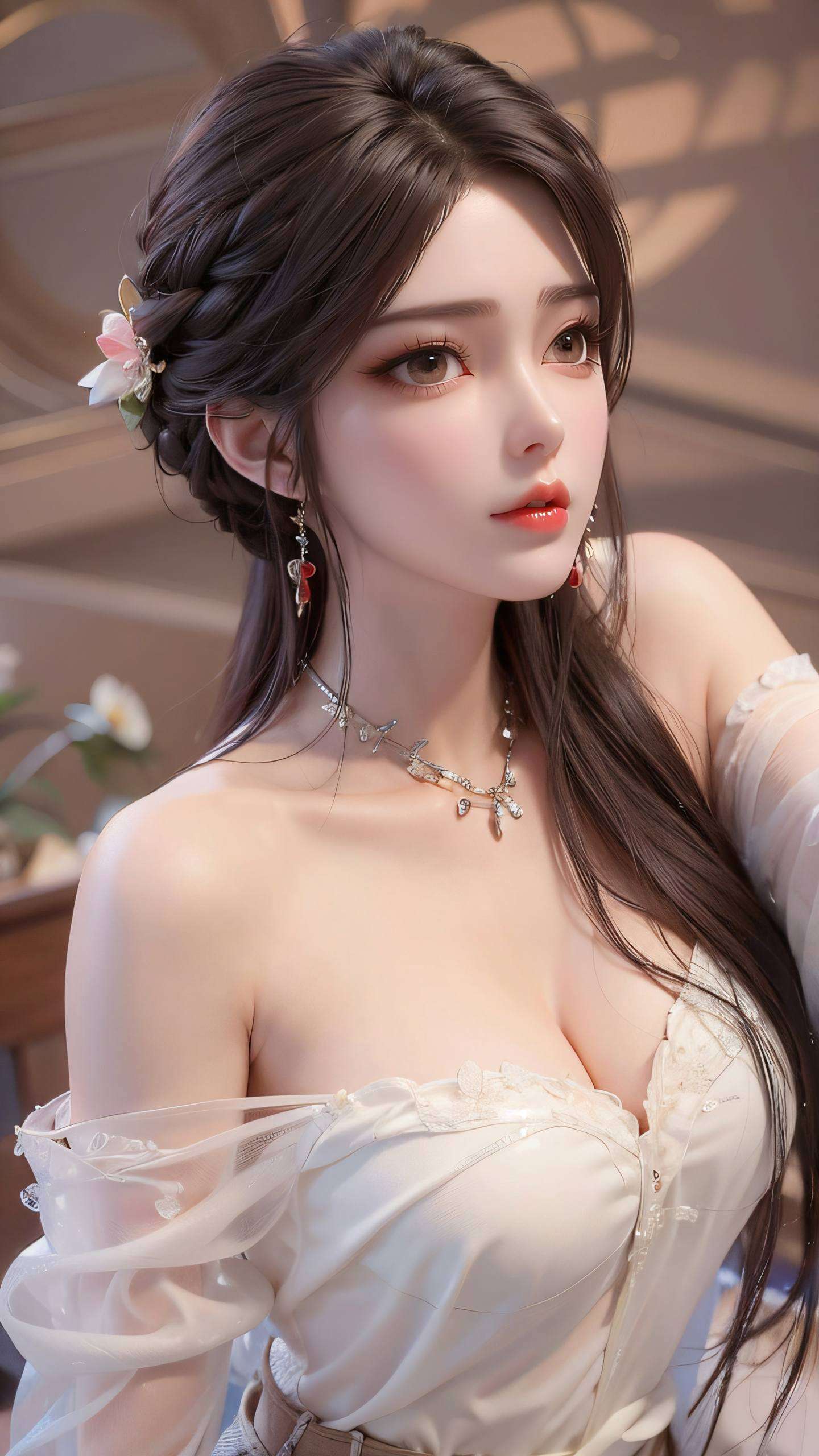 更是将她的美貌与神秘完美结合都仿佛带着故事