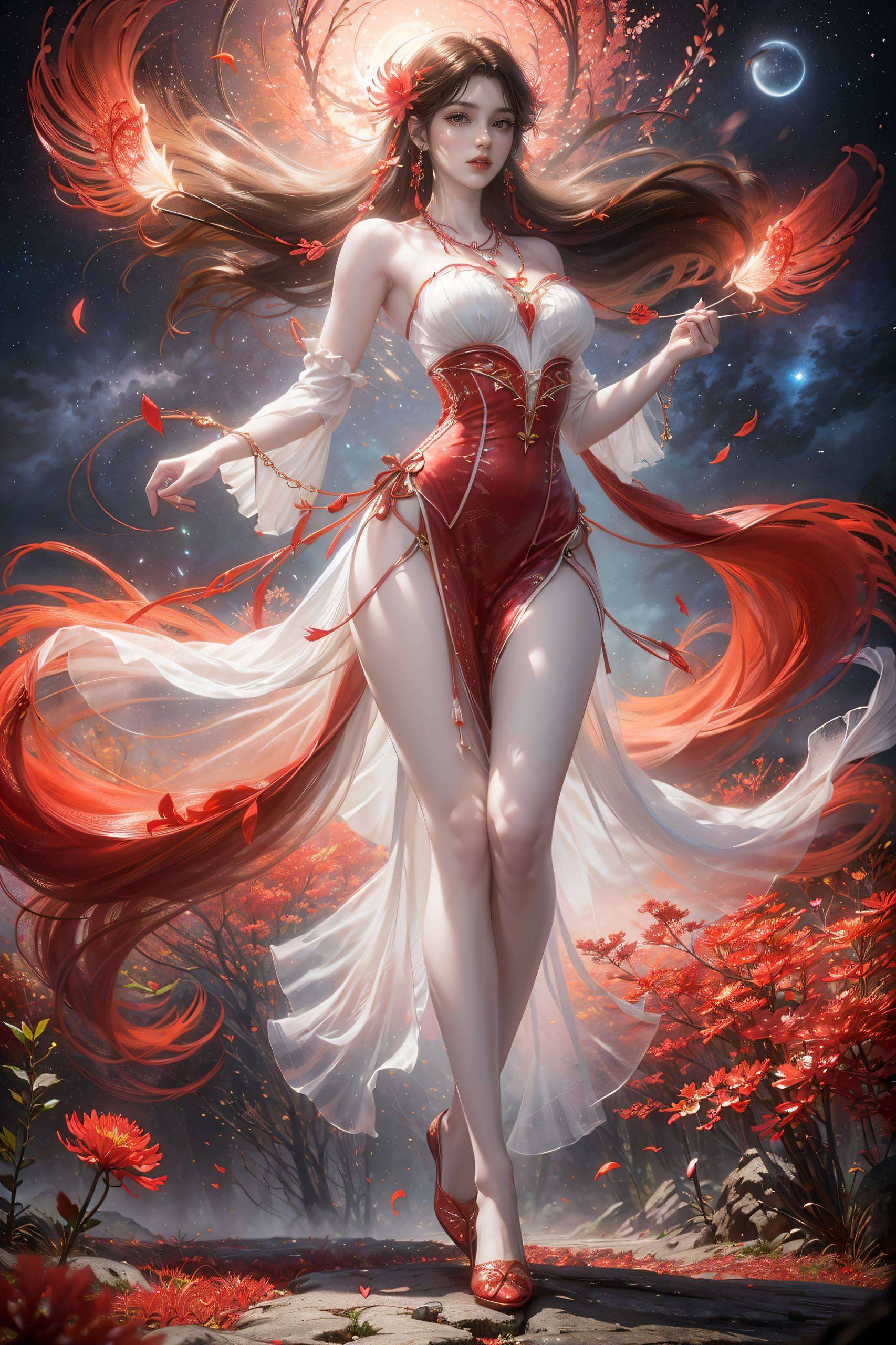 长发如瀑布般流淌这样的壁纸