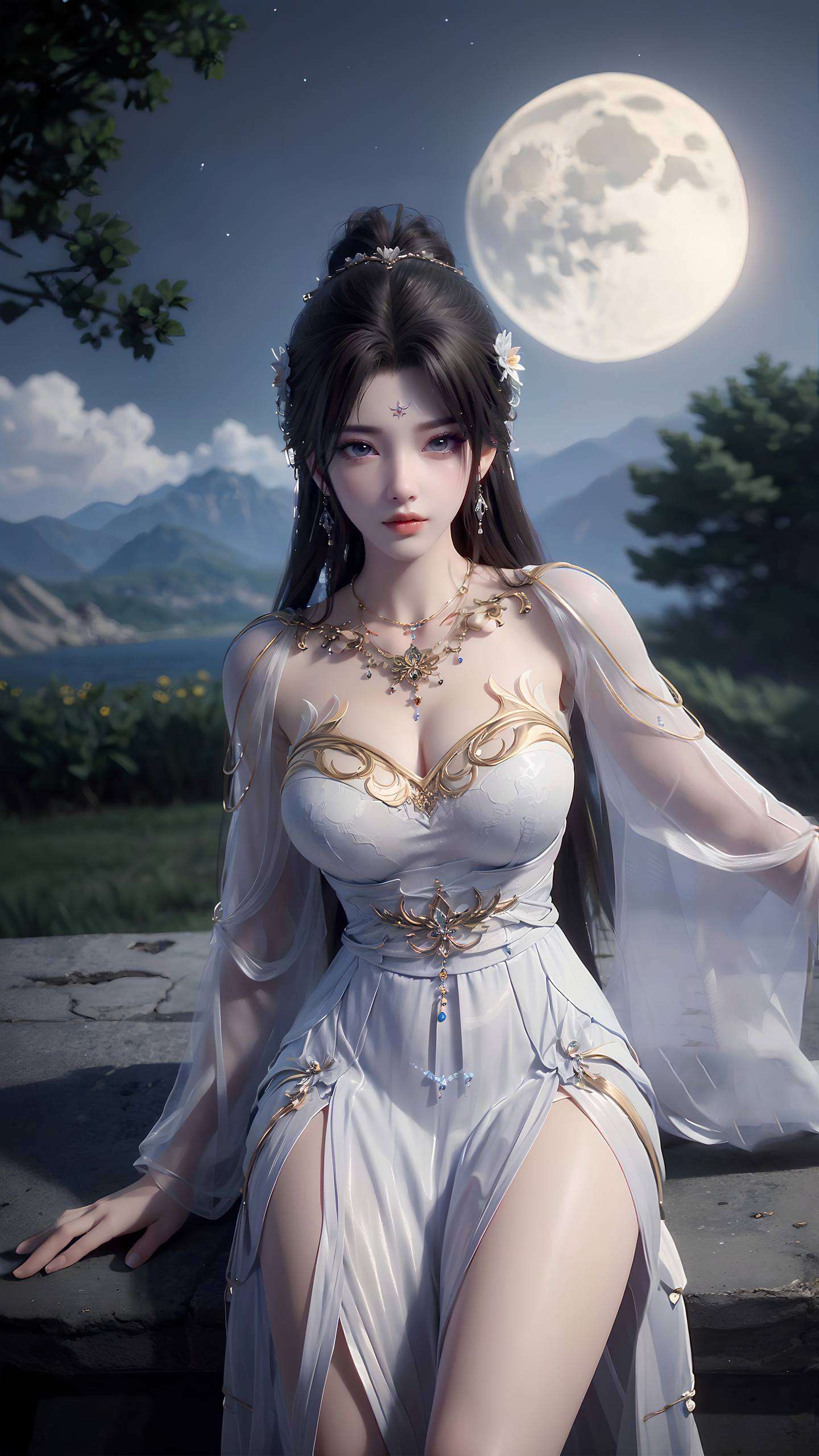 如月下仙葩翩若惊鸿