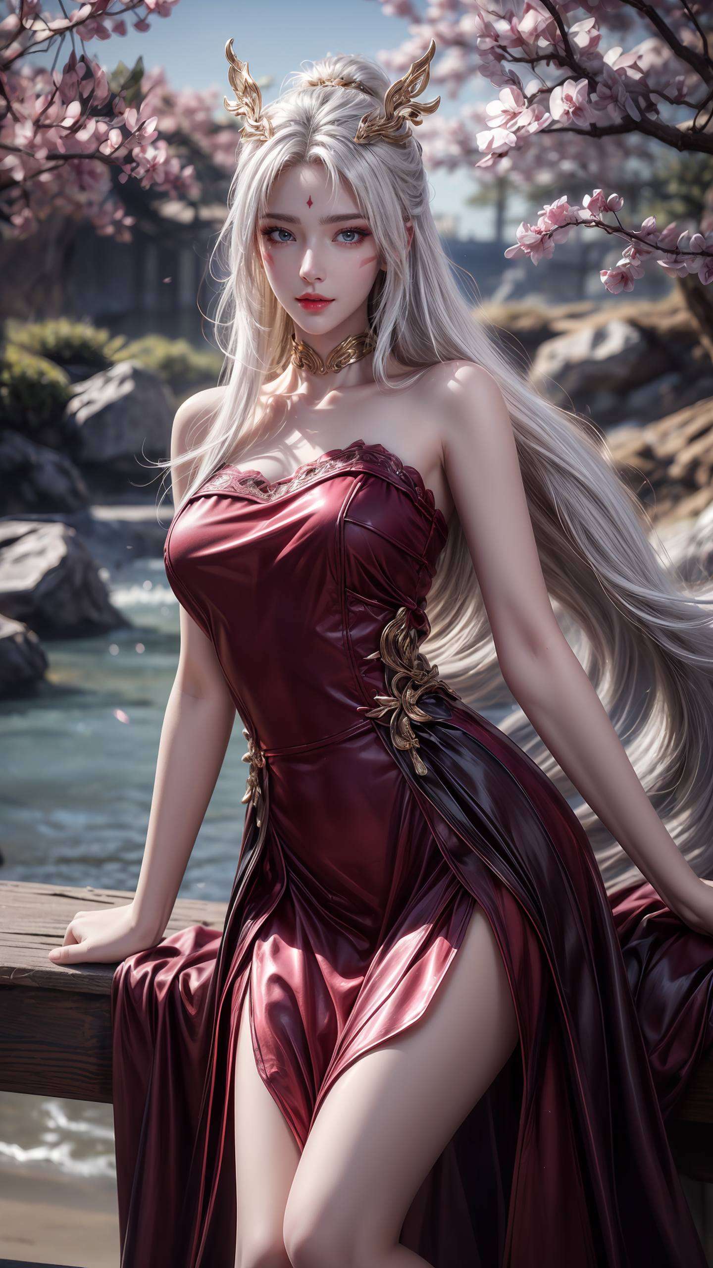 在完美世界的仙境中成为了无数人心中的梦幻女神