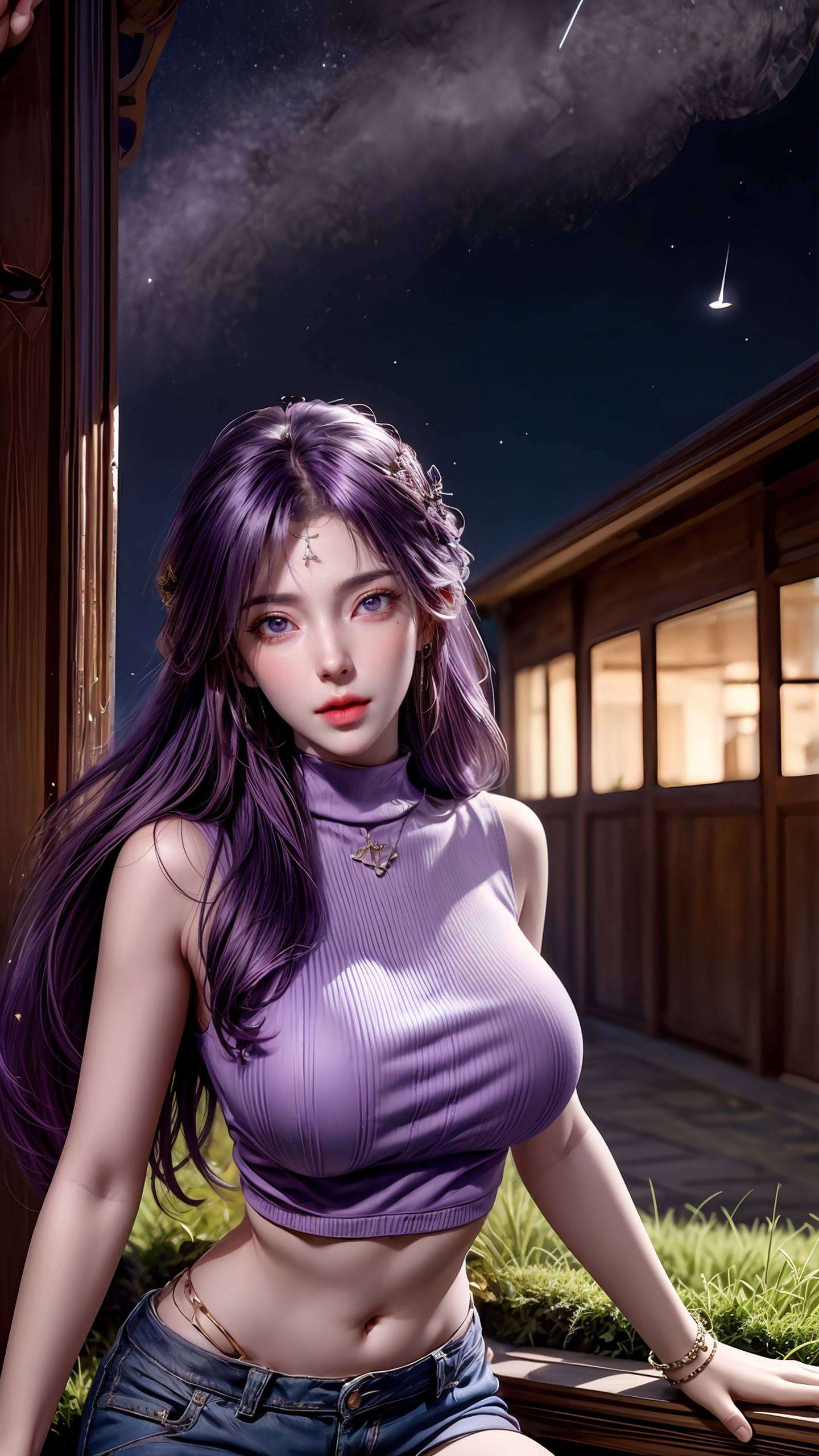 宛如仙境中的一抹晨曦感受她的每一个细微表情