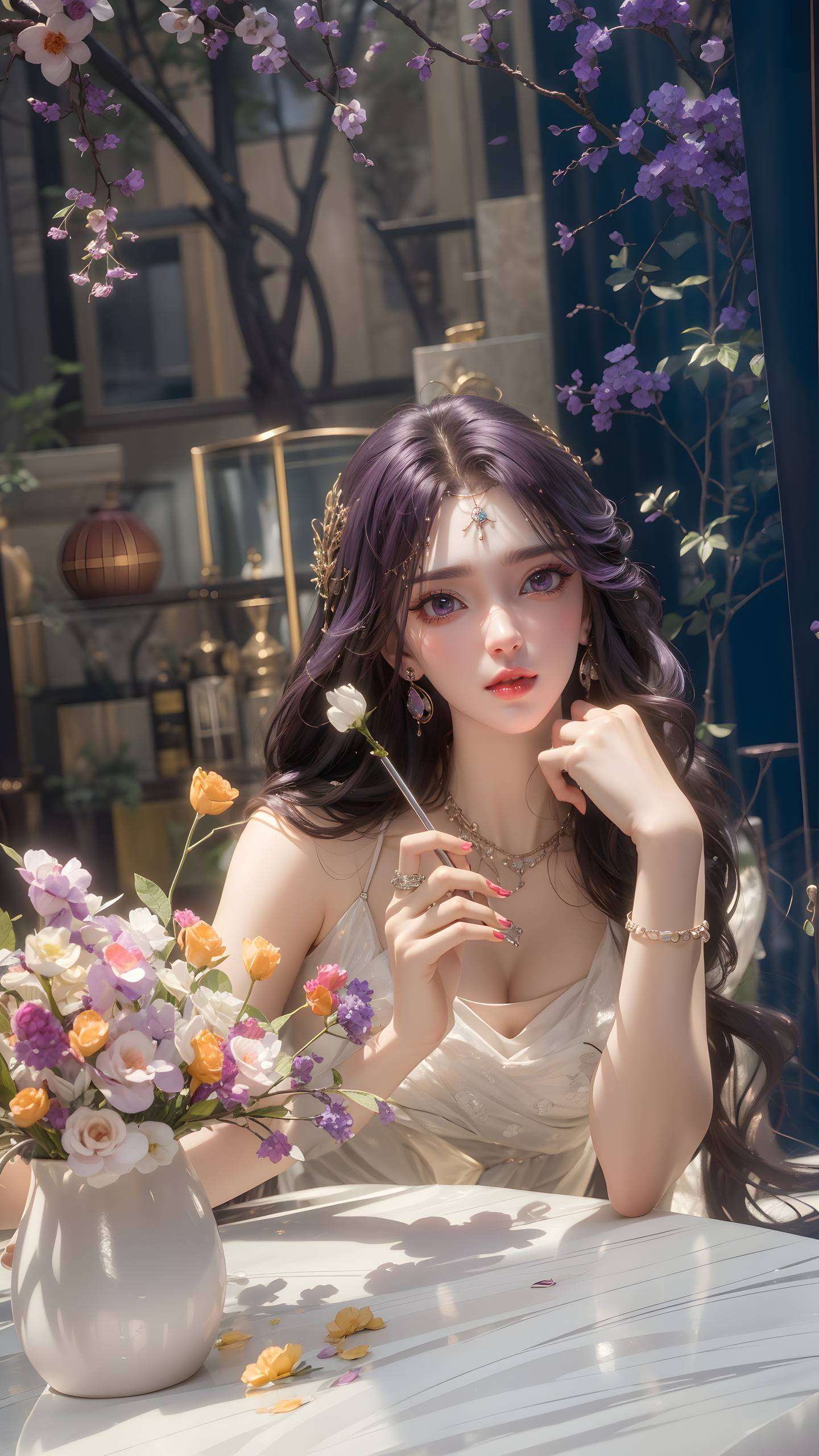 让人不禁沉醉在这玄幻的美丽之中云曦如仙子般降临