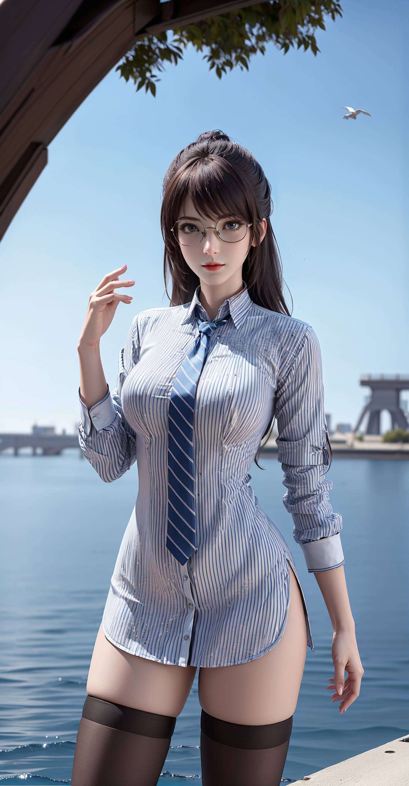 小伙伴们！想要一款既伤感又充满ins风的免费壁纸吗？来试试这款詹岚壁纸吧！她是无限世界中的国漫女神詹岚的壁纸头像图片