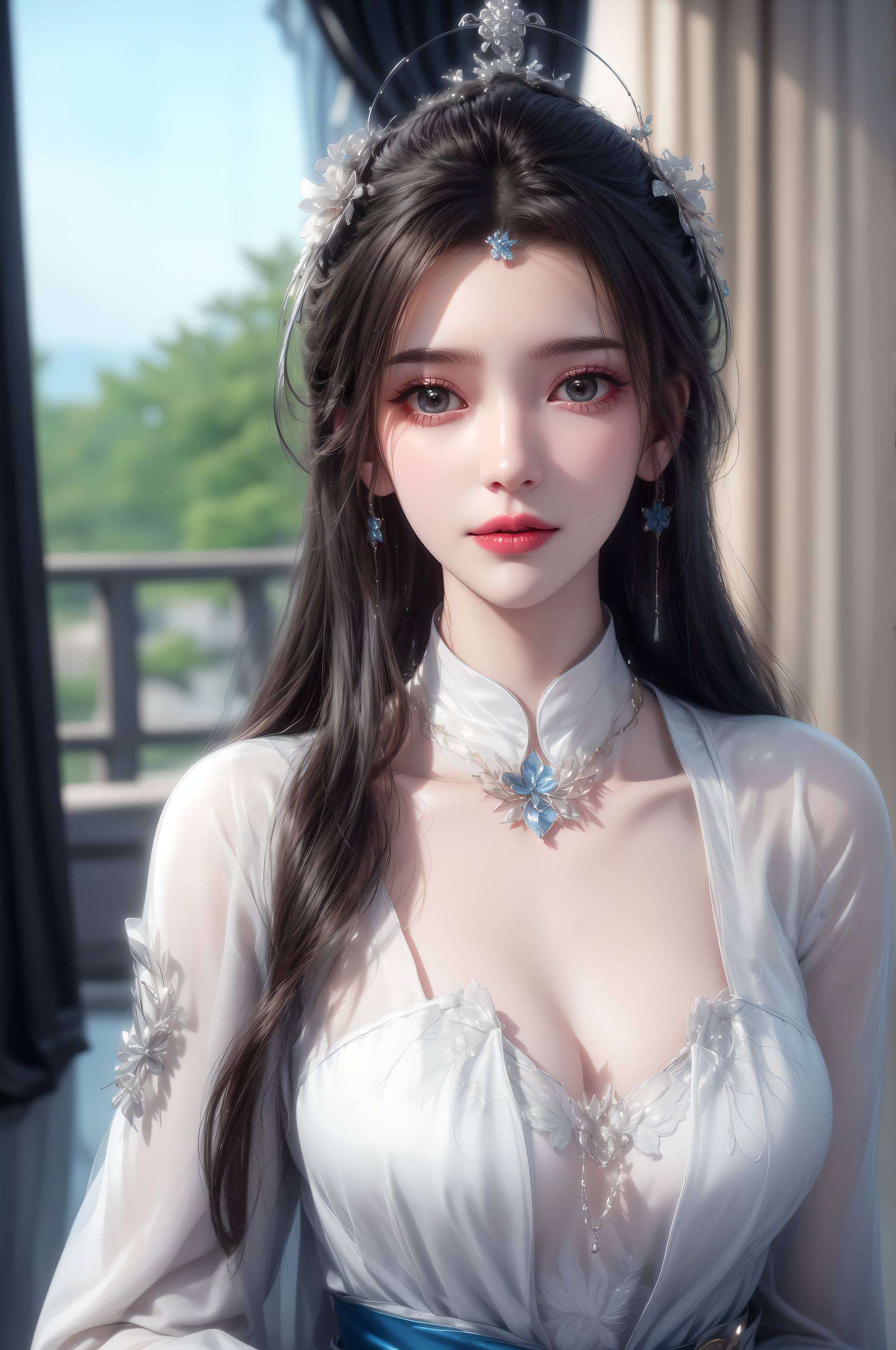 李慕婉的美丽都能让你的设备瞬间升级你的iPad上展示着她那凉爽而神秘的姿态