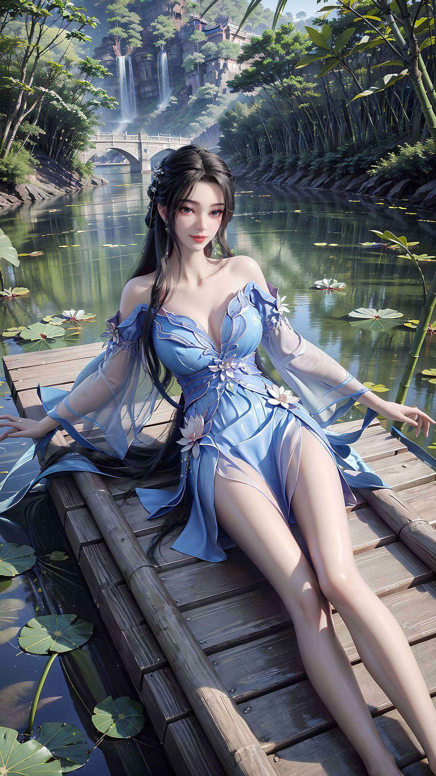 不仅是国漫中的神仙眷侣李慕婉如同一朵不染尘埃的仙葩
