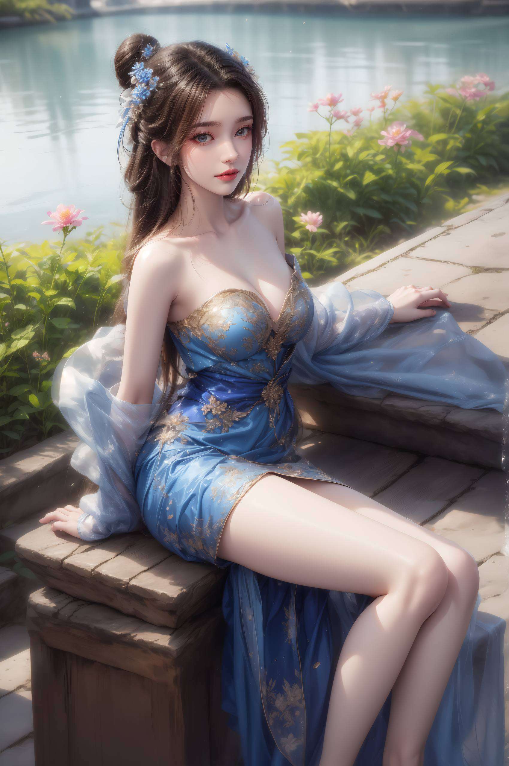 清冷而绝美在仙逆的世界里