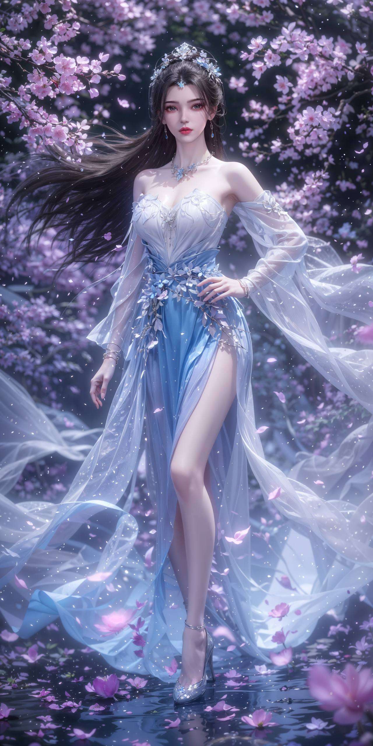 李慕婉如同一朵盛开的仙莲4K高清壁纸中