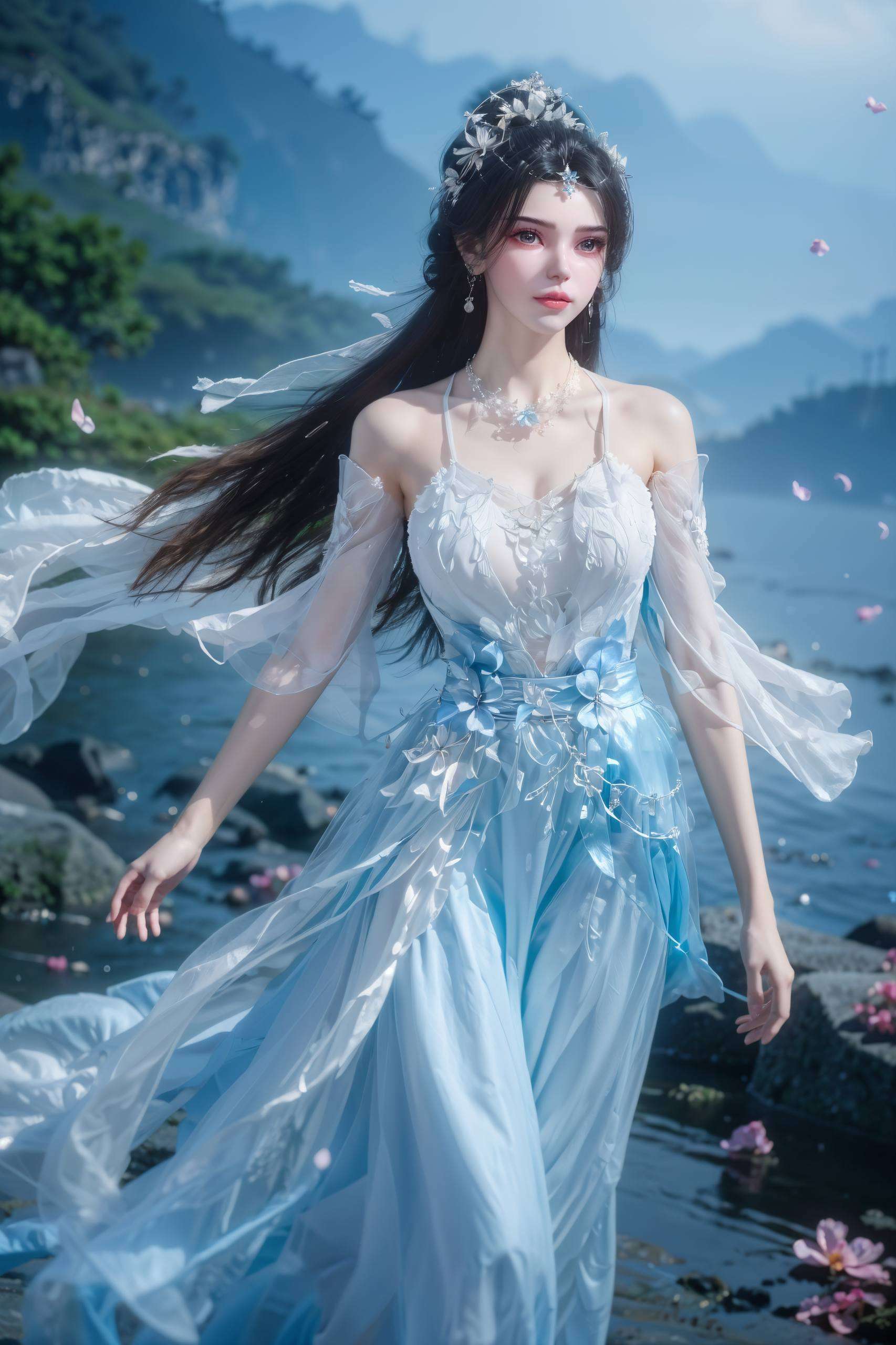 与王林的坚毅眼神相映成趣李慕婉