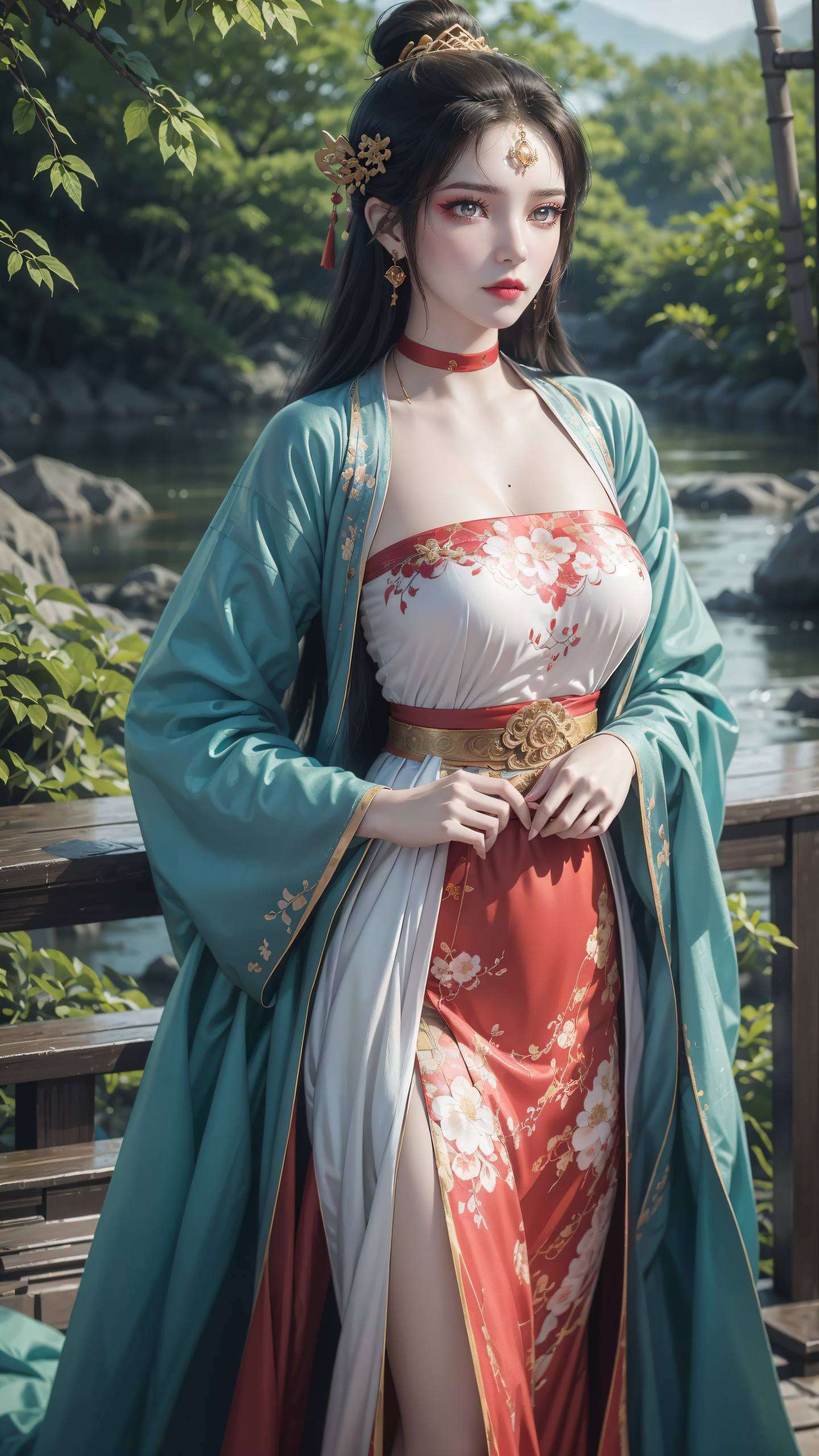 简直是玄幻世界的颜值担当！她的美貌如墨云般飘渺每次看到她的动态神图