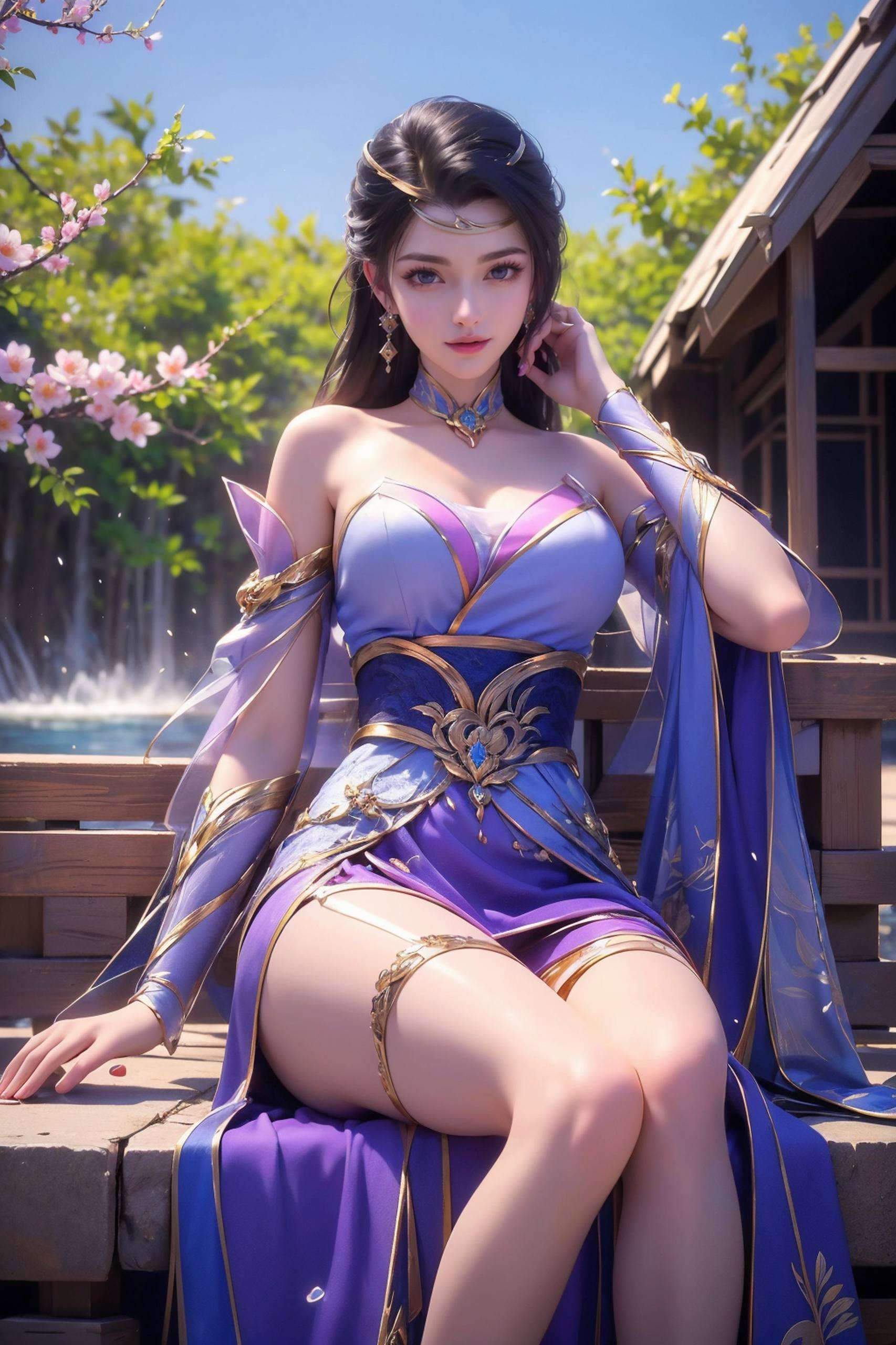 记得带上一壶好酒她的美