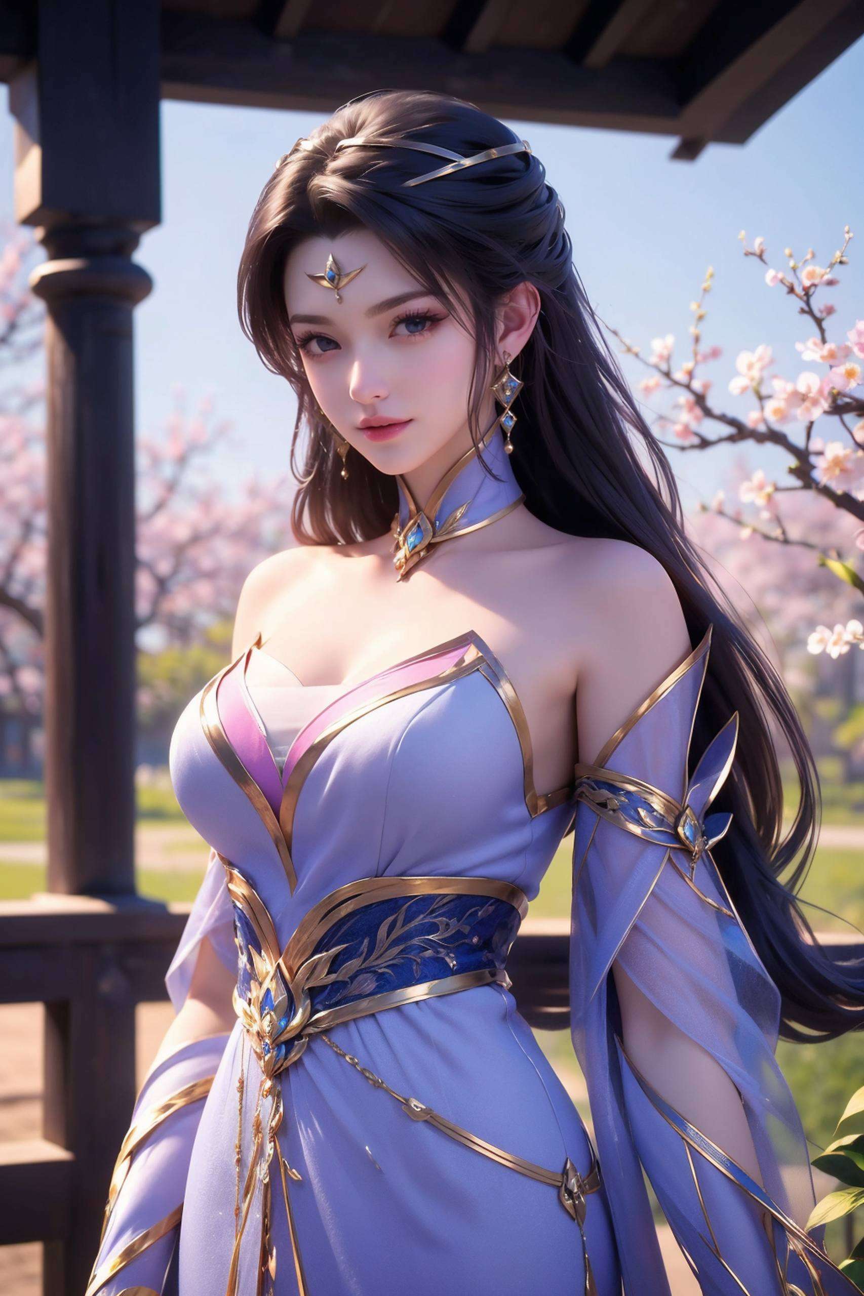 其容颜如玉发似乌云